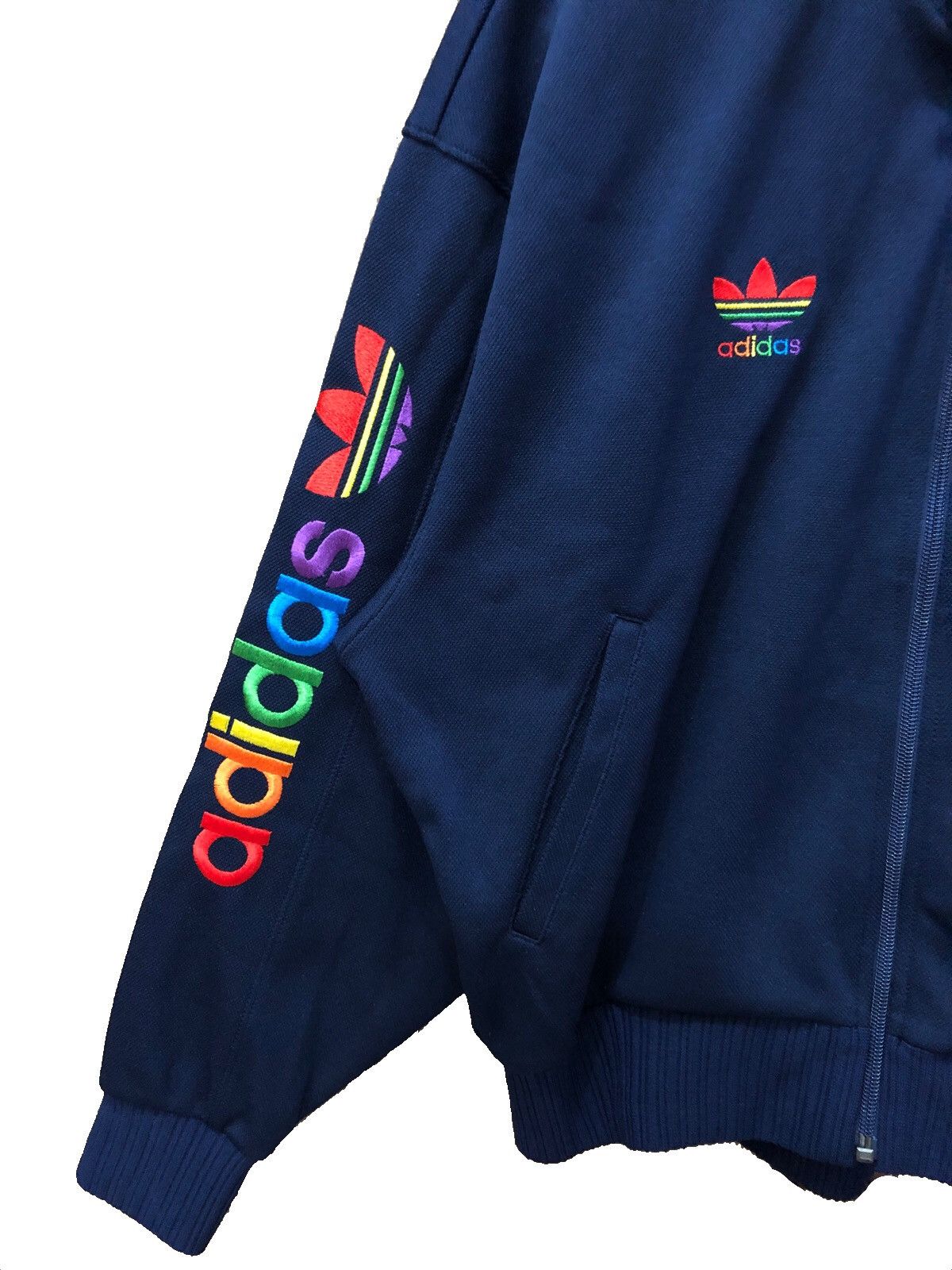 Adidas × Vintage Vintage Adidas Trefoil Spell Out Embroidery TrackTop Jacket Size US M / EU 48-50 / 2 - 3 Thumbnail