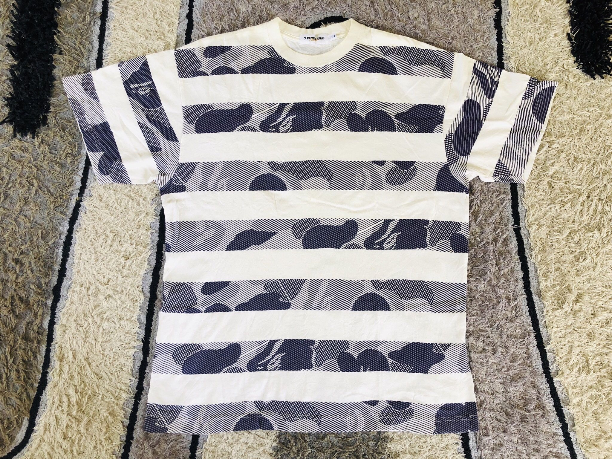 Bape Bape A Bathing Ape Striped Camo Size US L / EU 52-54 / 3 - 1 Thumbnail