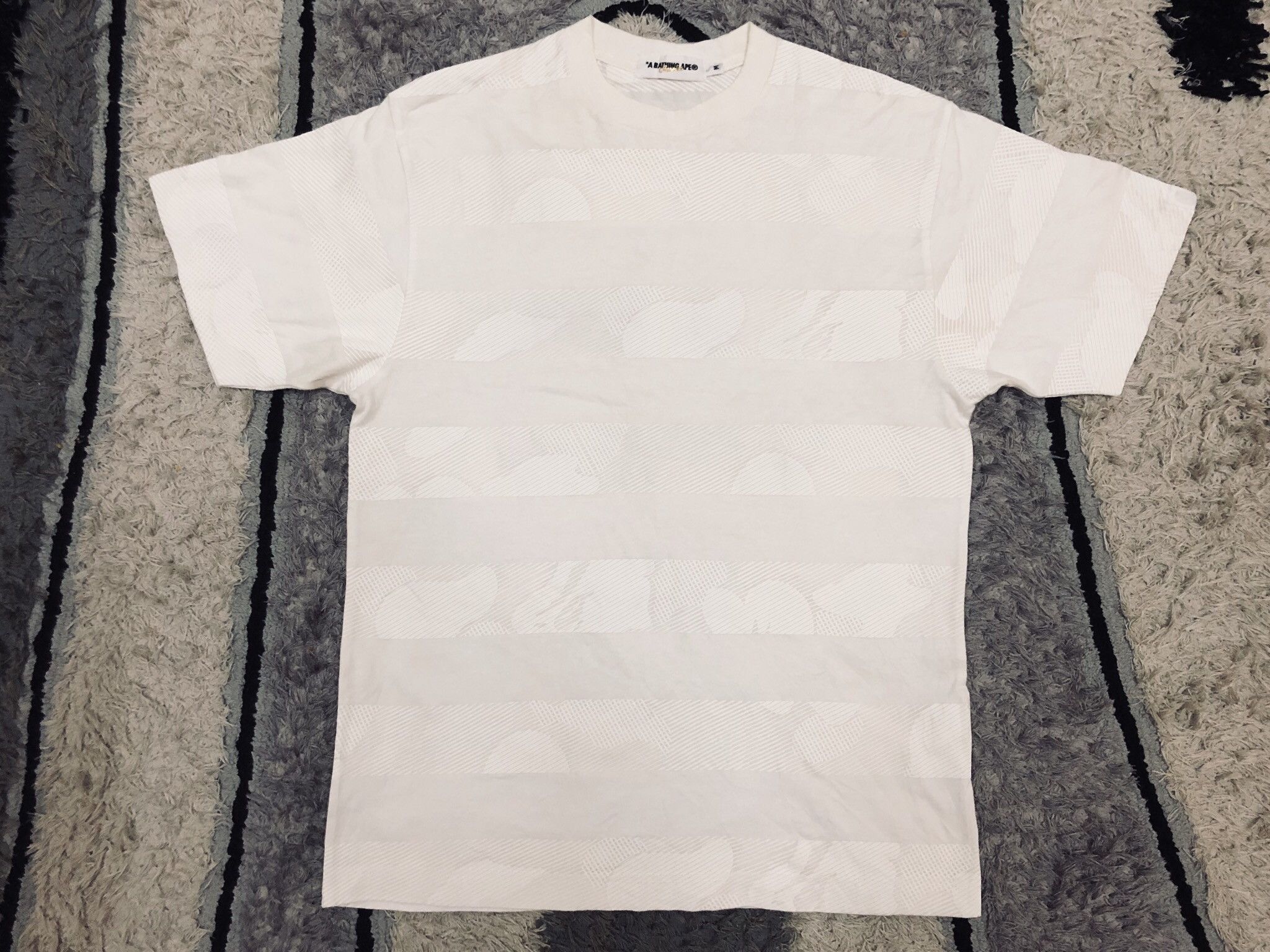 Bape Rare Limited Edition Bape Classic Striped Camo White Size US M / EU 48-50 / 2 - 1 Thumbnail