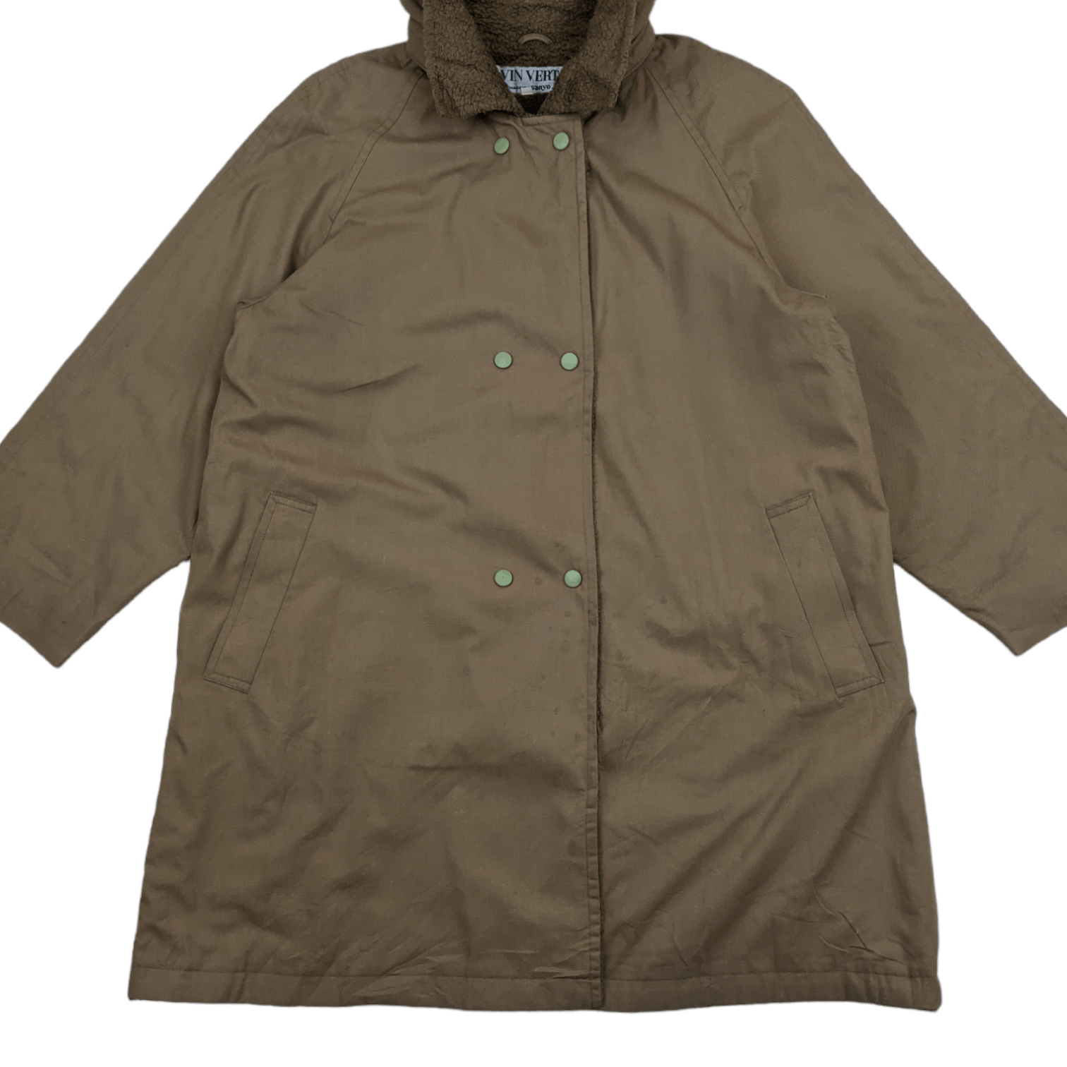 Japanese Brand × Sanyo × Vintage Vintage Japan VIN VERT Sanyo Winter Warm Long Parka Jacket Size L / US 10 / IT 46 - 2 Thumbnail