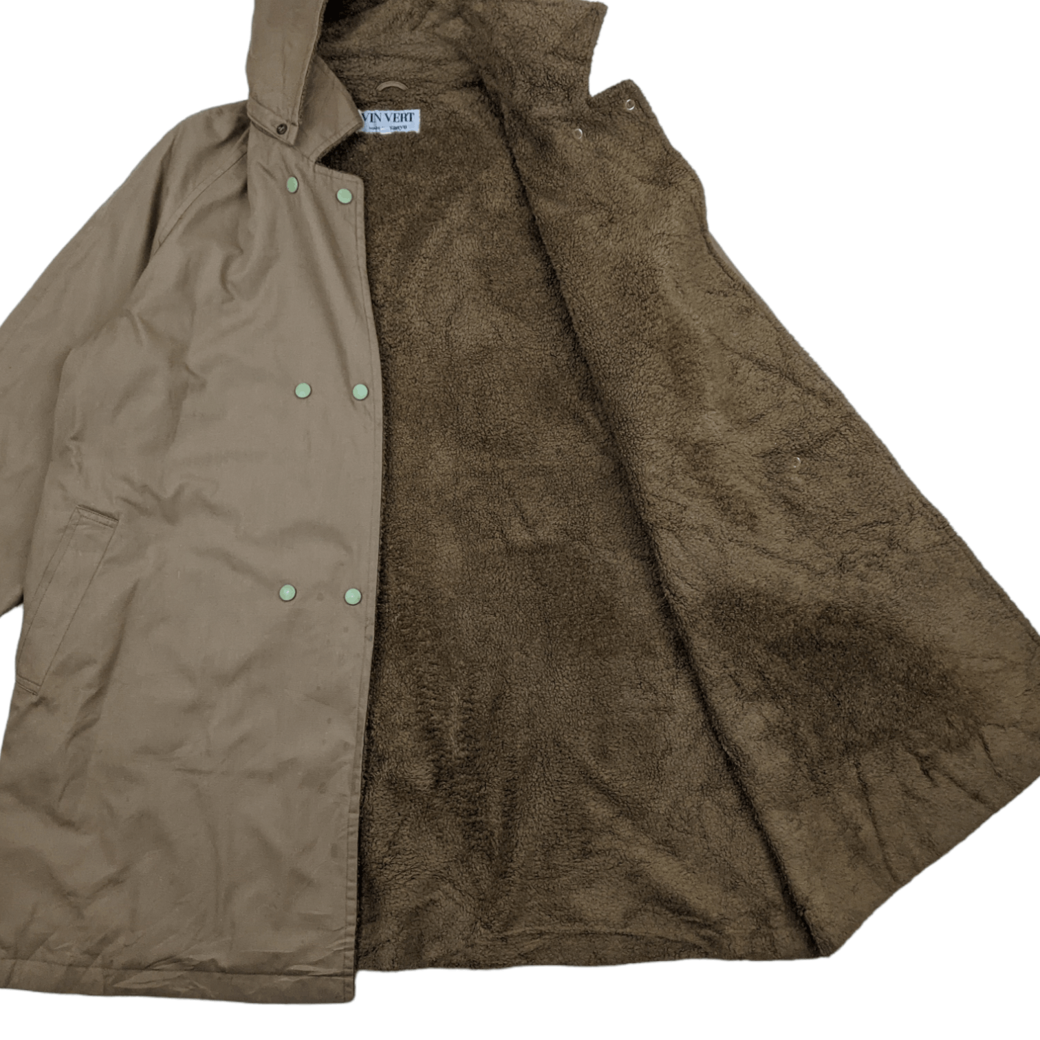 Japanese Brand × Sanyo × Vintage Vintage Japan VIN VERT Sanyo Winter Warm Long Parka Jacket Size L / US 10 / IT 46 - 3 Thumbnail