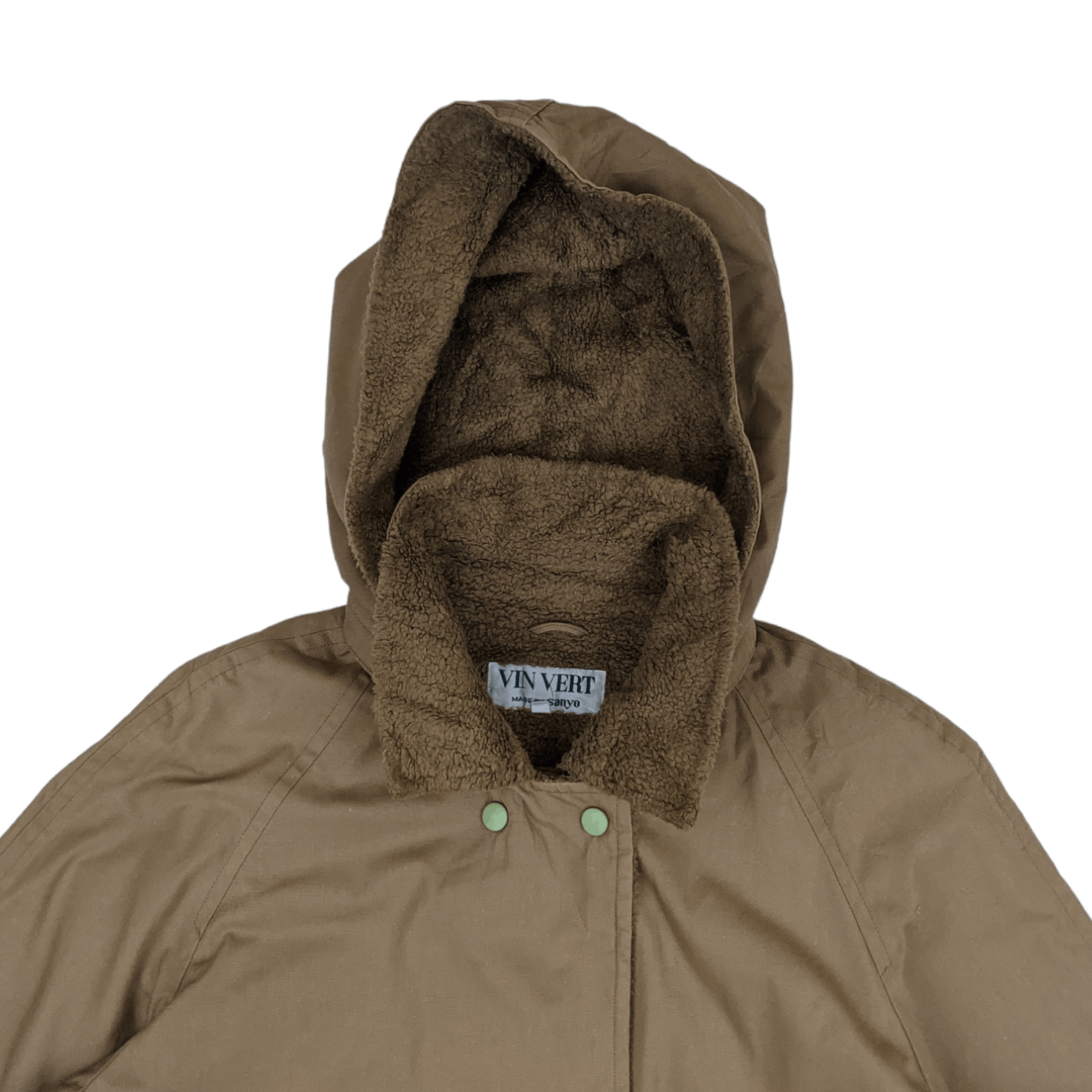 Japanese Brand × Sanyo × Vintage Vintage Japan VIN VERT Sanyo Winter Warm Long Parka Jacket Size L / US 10 / IT 46 - 5 Thumbnail