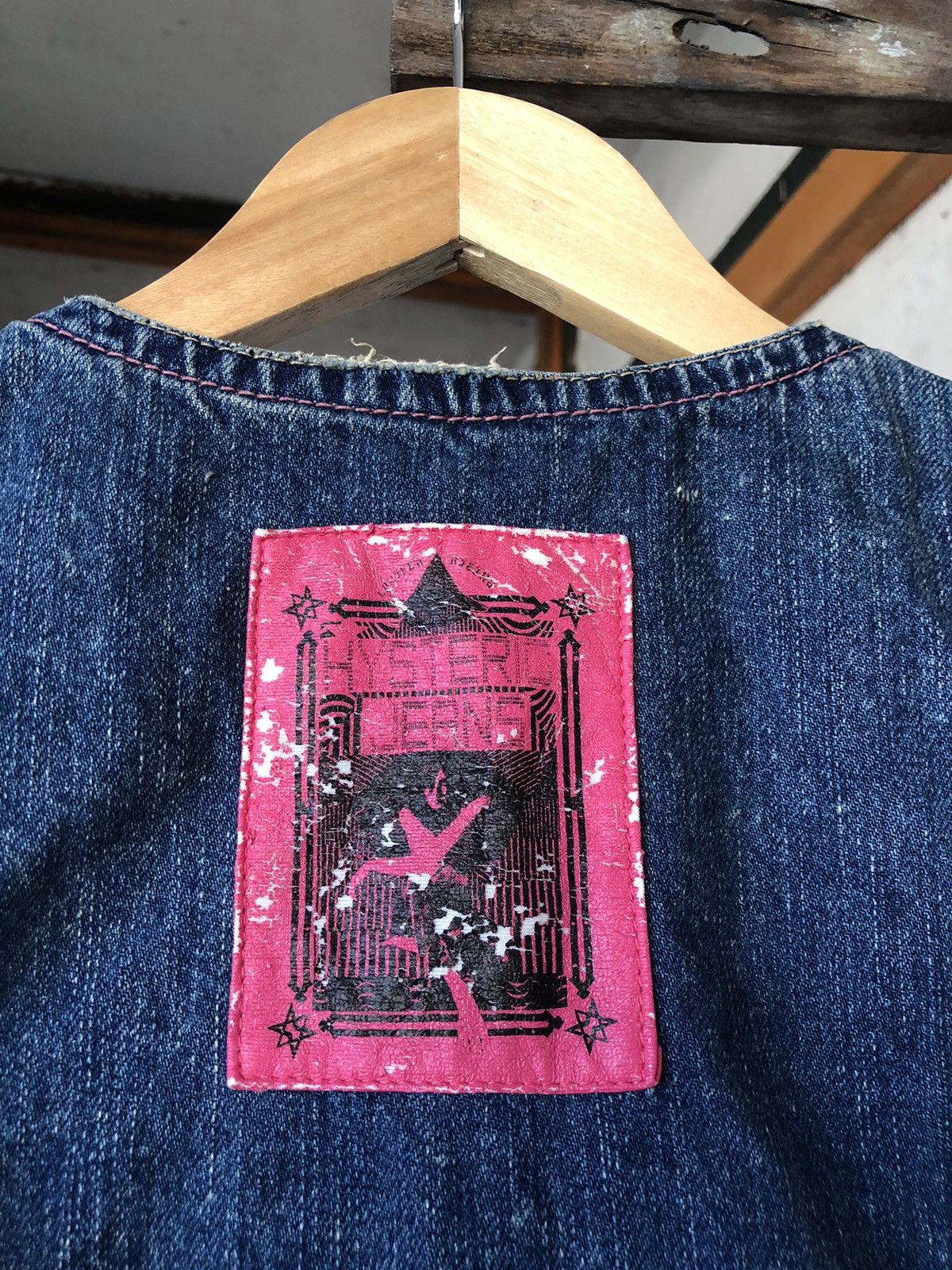 Hysteric Glamour Vintage Hysteric Glamour Distressed Denim Vest Jacket Size XXS / US 00 / IT 34 - 3 Thumbnail