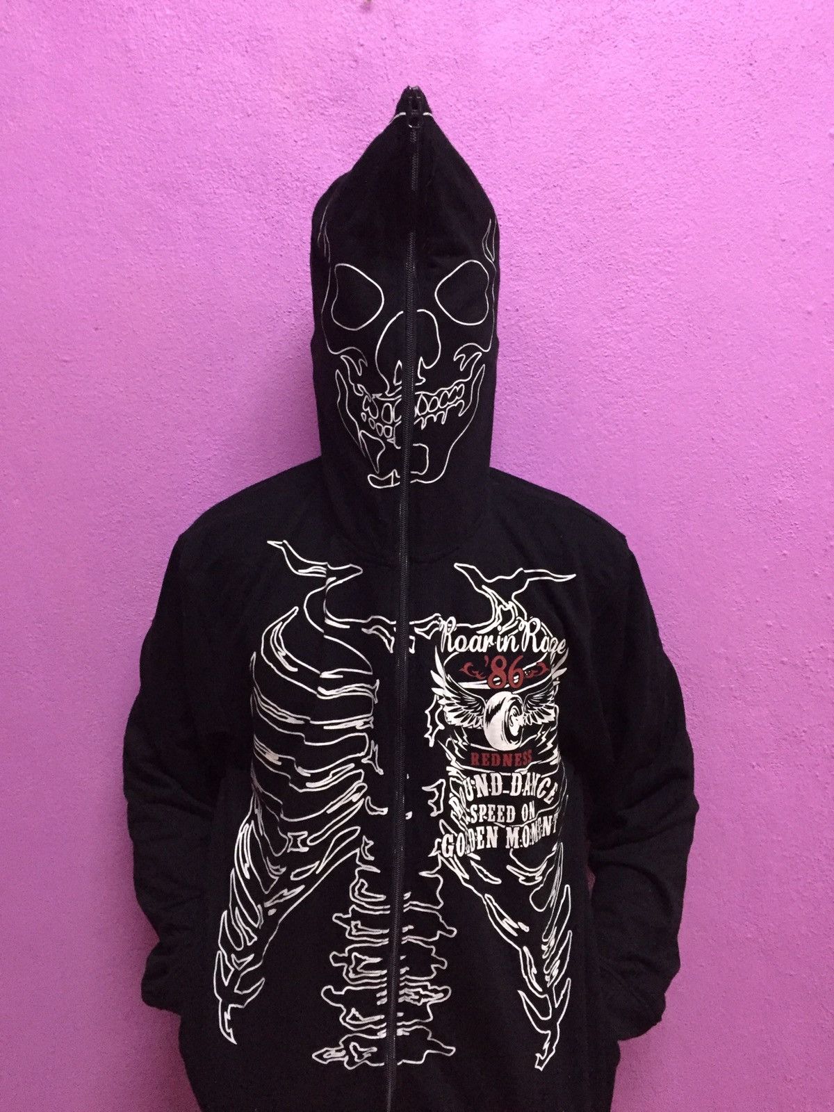 Japanese Brand Skeleton Full Zip Hoodies Size 3L Size US L / EU 52-54 / 3 - 4 Thumbnail