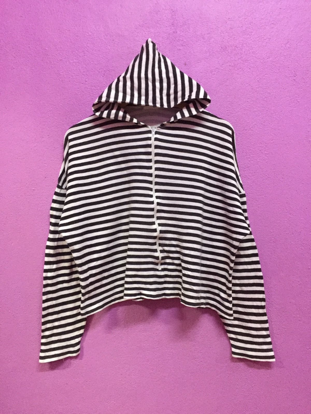 Y's Y’s Yohji Yamamoto Stripe Hoodies Size US S / EU 44-46 / 1 - 1 Thumbnail