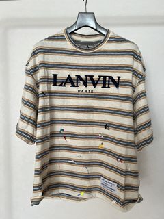 Gallery Dept Lanvin Paint Splatter Embroidered Women's T-Shirt – Savonches