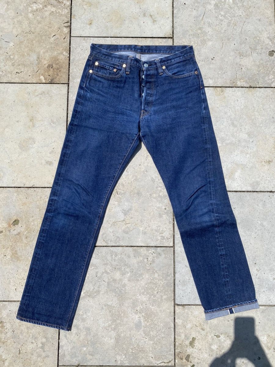 image of Resolute 711 Washed Raw Selvedge Denim in Blue, Men's (Size 31)