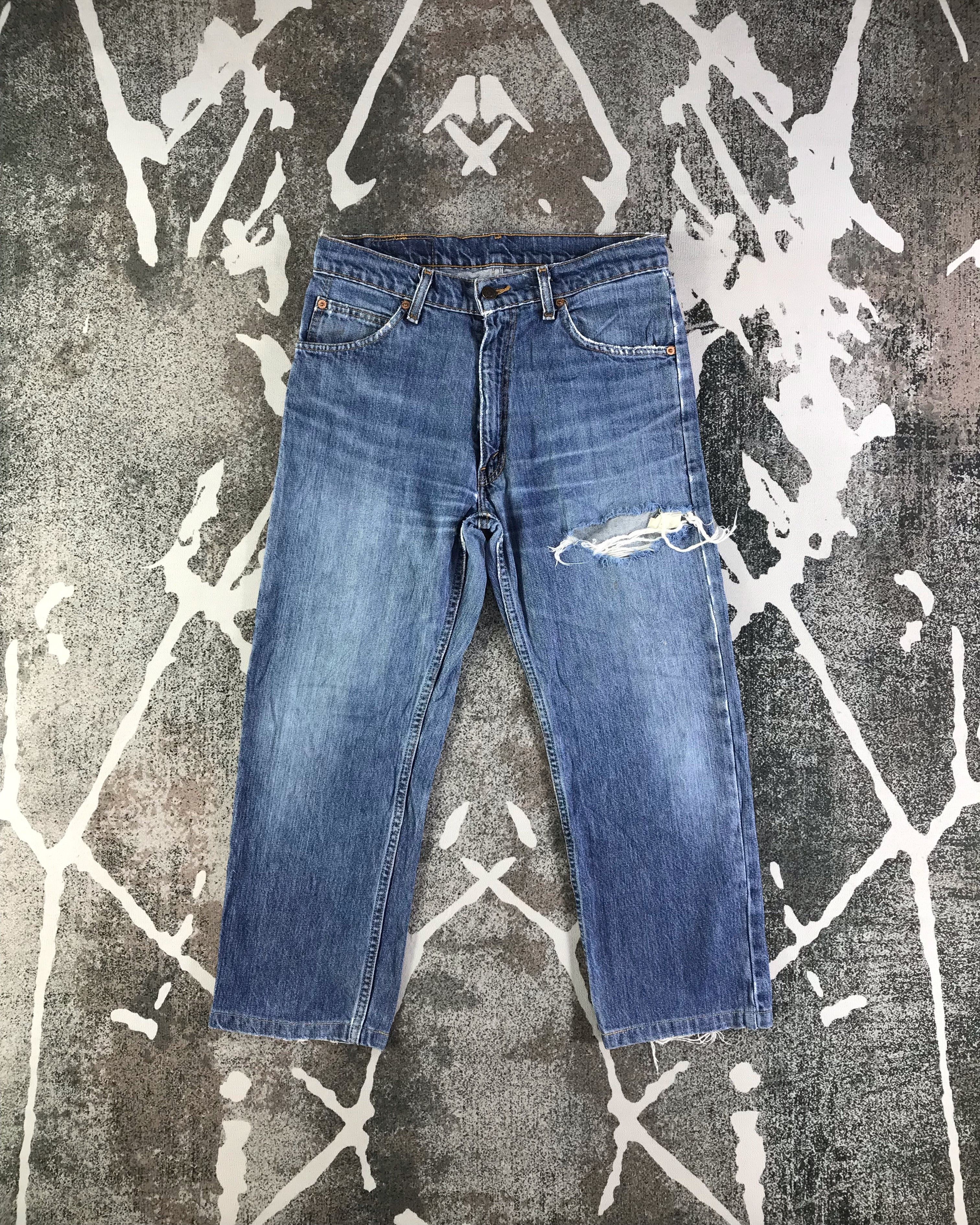 Vintage Levis 607 Jeans Ripped Denim KJ2839