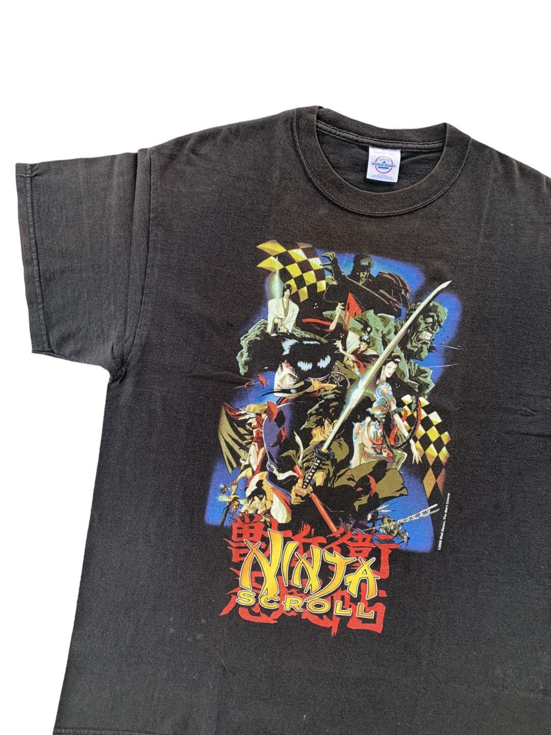 Anime × Cartoon Network × Vintage Vintage Ninja Scroll Movie Manga Poster 2000 T-Shirt Size US L / EU 52-54 / 3 - 2 Thumbnail