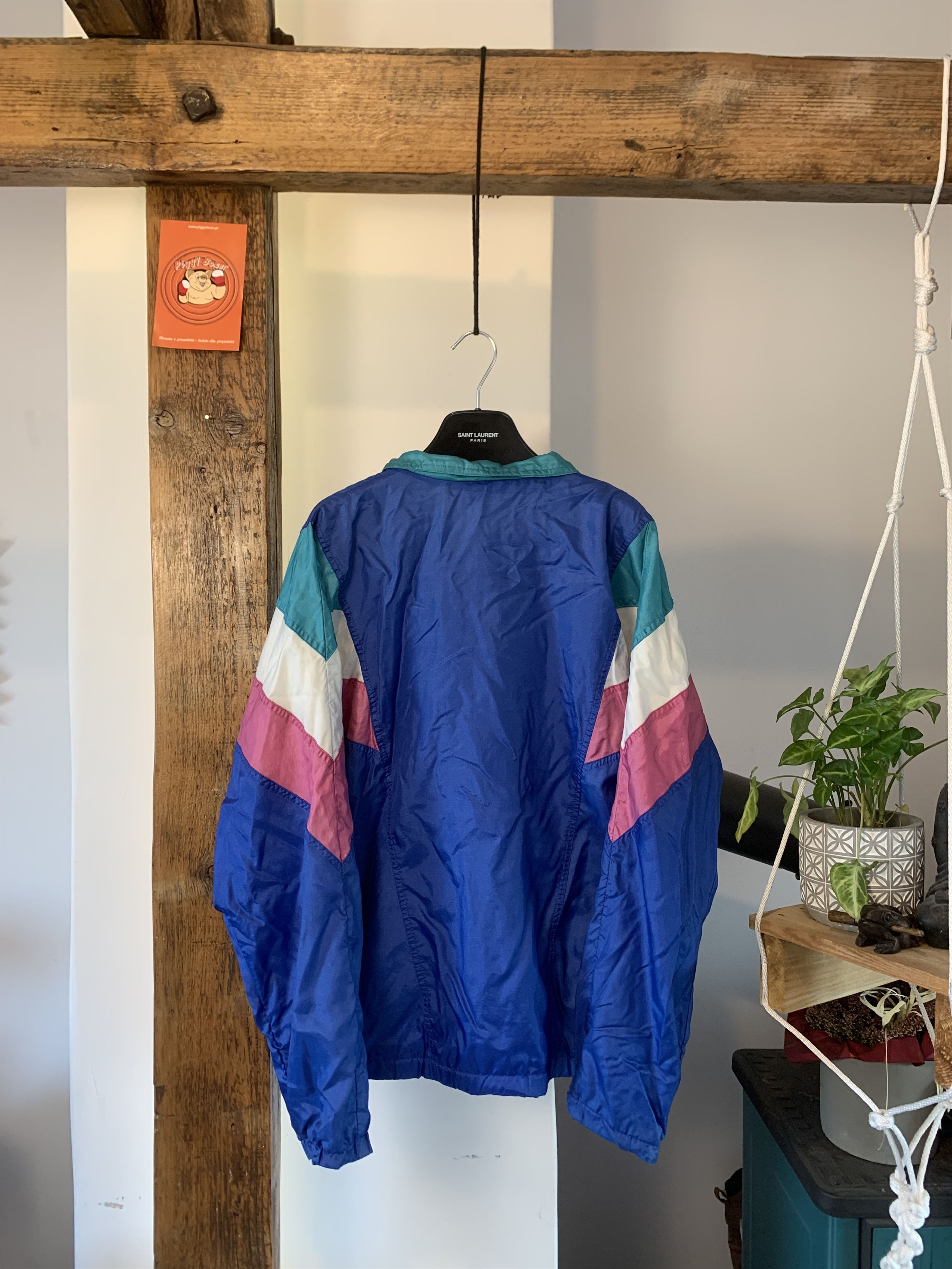 Adidas × Vintage 90s Adidas Retro Blue Windbreaker Jacket M Size US M / EU 48-50 / 2 - 6 Thumbnail