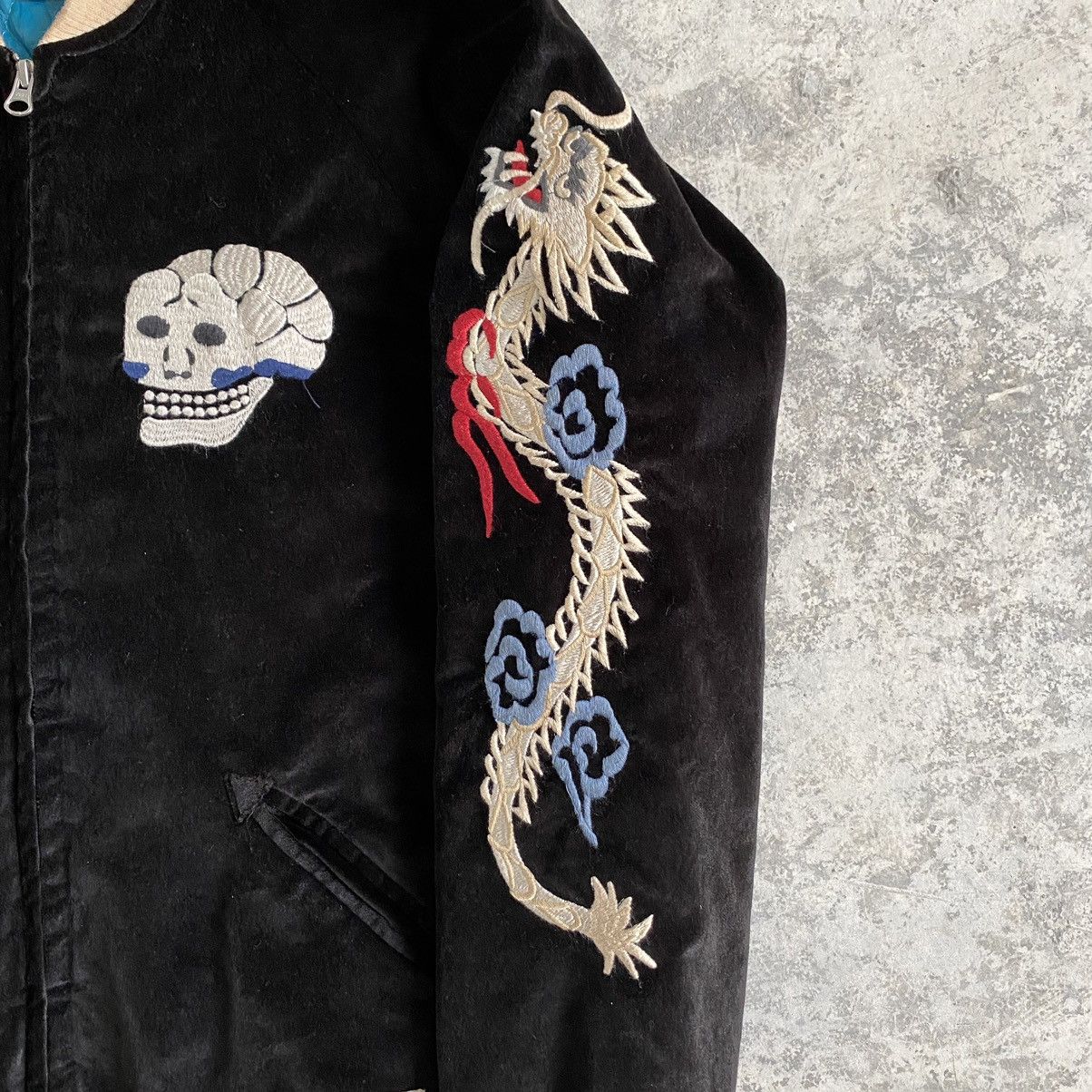 Vintage Vintage Saintpain Velvet Black Sukajan Souvenir Jacket Size US M / EU 48-50 / 2 - 6 Thumbnail