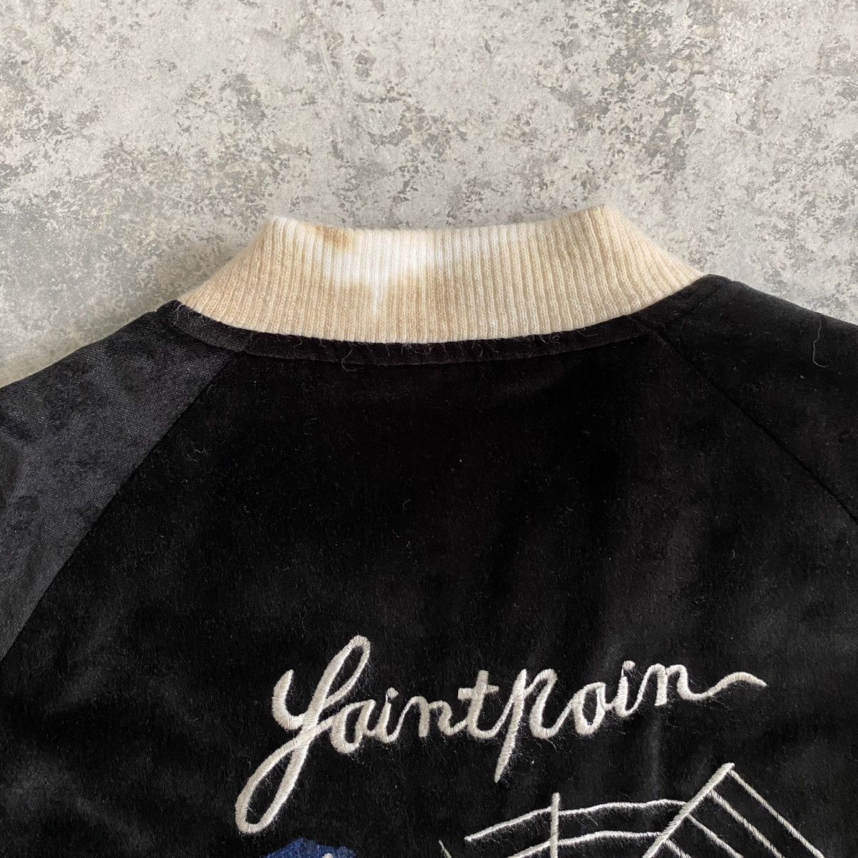 Vintage Vintage Saintpain Velvet Black Sukajan Souvenir Jacket Size US M / EU 48-50 / 2 - 15 Thumbnail