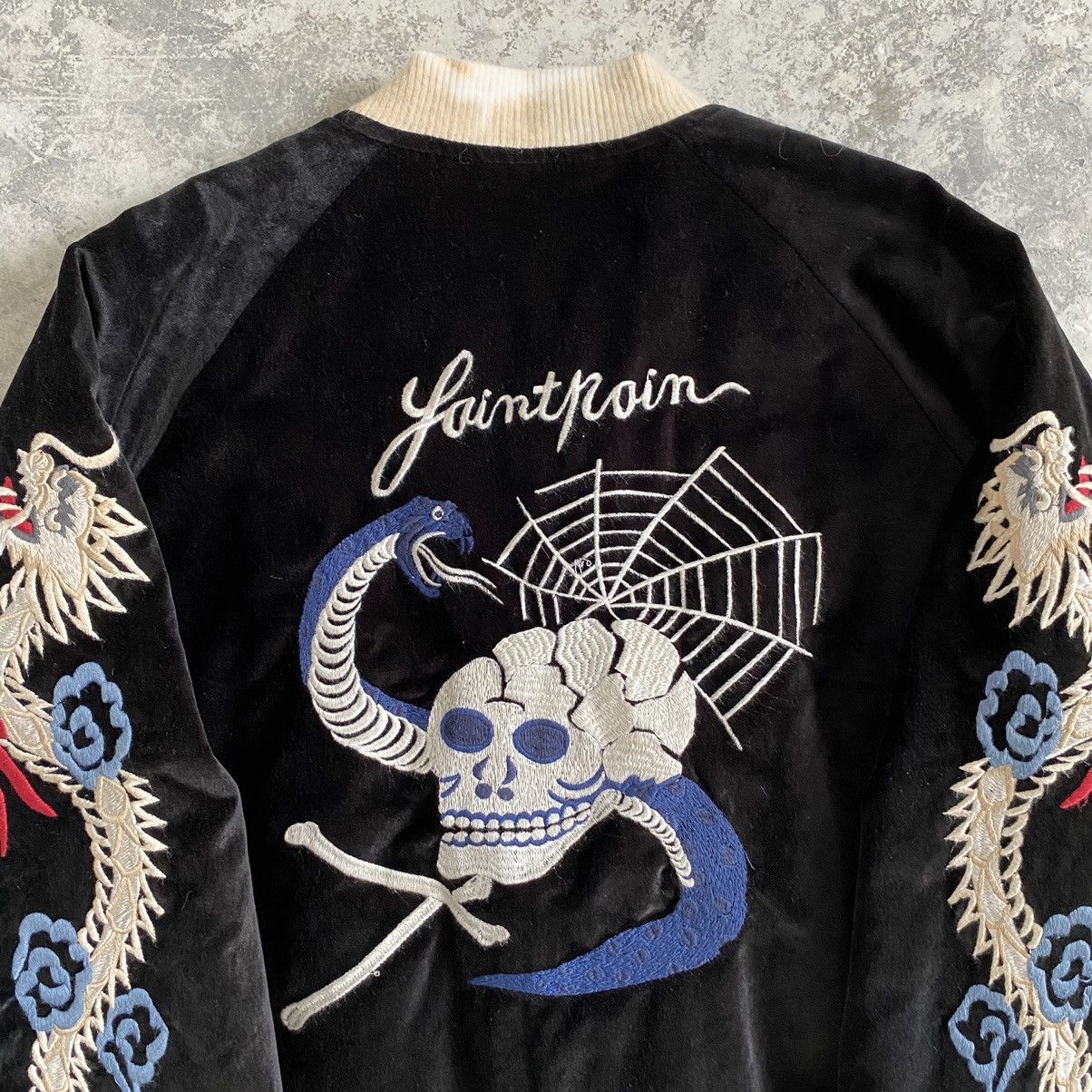 Vintage Vintage Saintpain Velvet Black Sukajan Souvenir Jacket Size US M / EU 48-50 / 2 - 12 Thumbnail