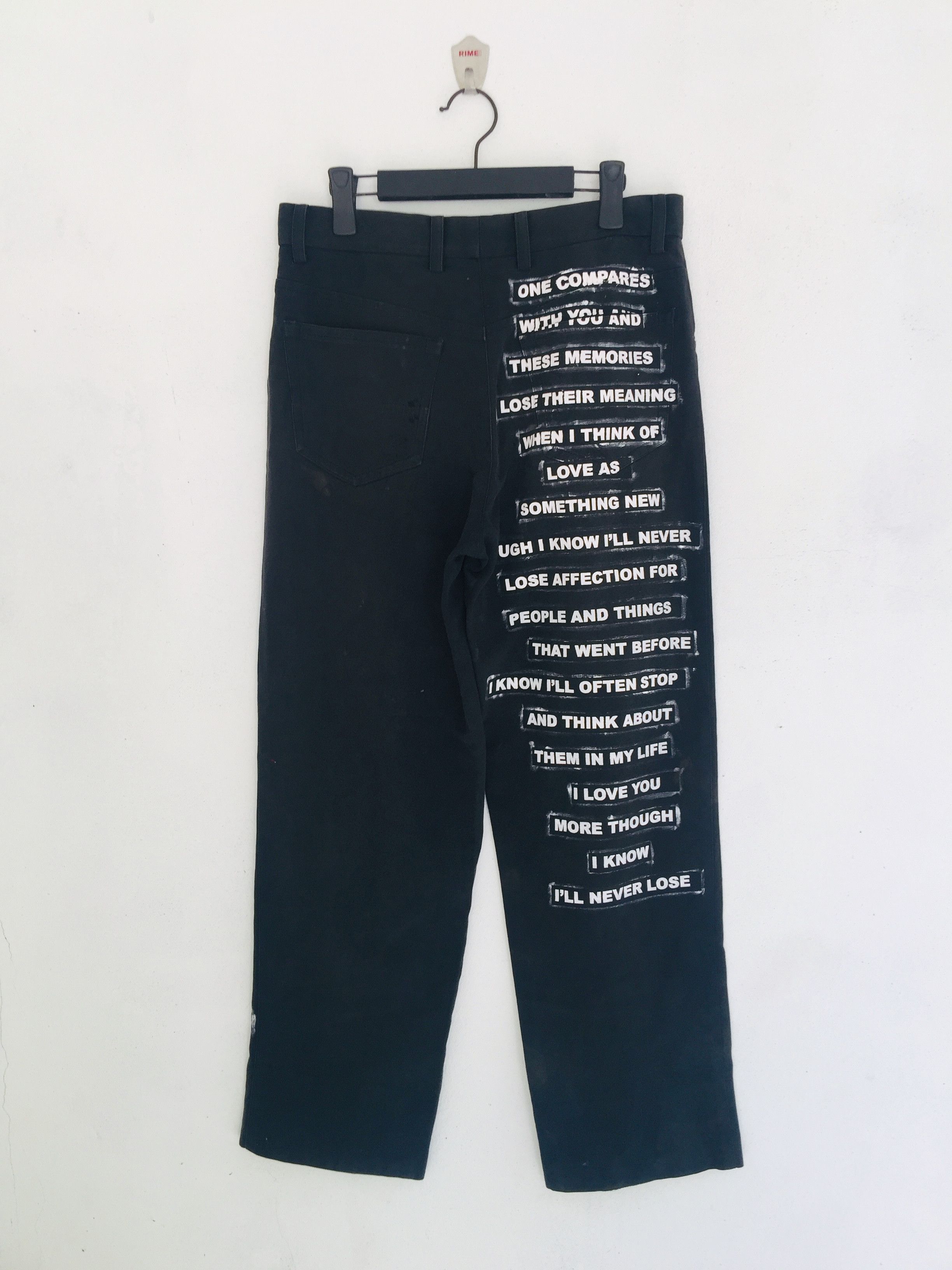 Issey Miyake × Japanese Brand Vintage Issey Miyake With In My Life - the beatles Lyric Size US 31 - 4 Thumbnail