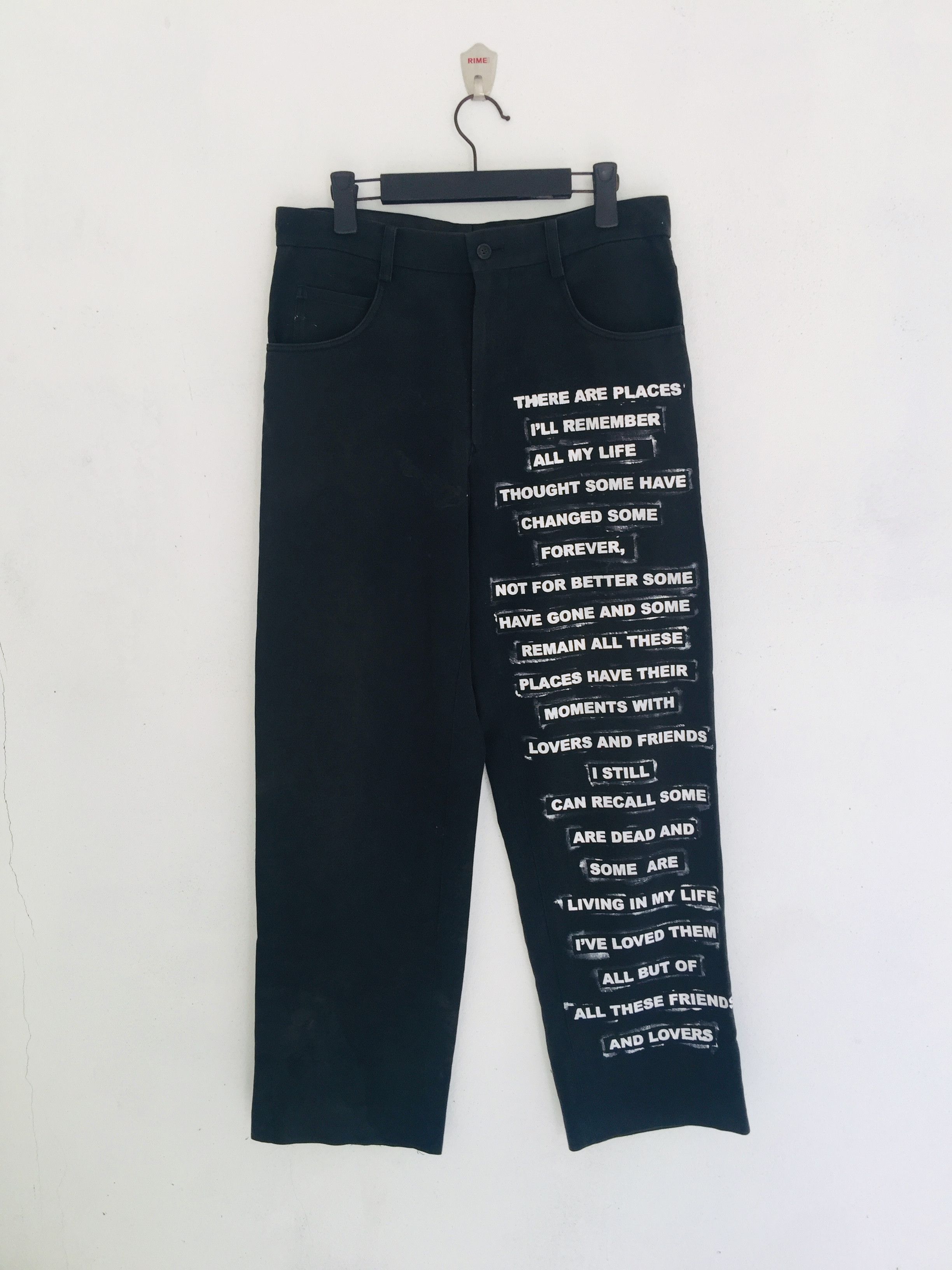 Issey Miyake × Japanese Brand Vintage Issey Miyake With In My Life - the beatles Lyric Size US 31 - 1 Thumbnail