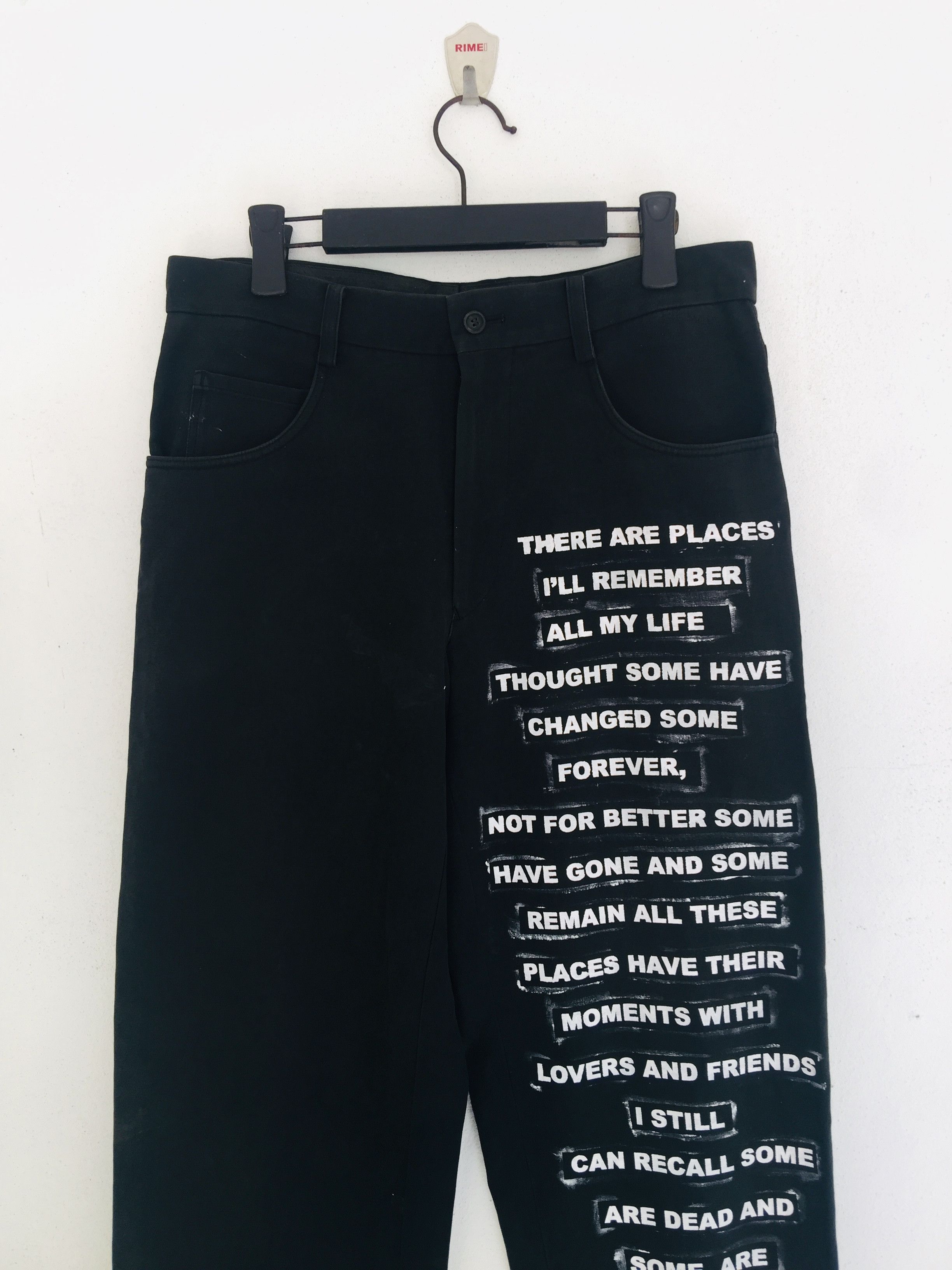 Issey Miyake × Japanese Brand Vintage Issey Miyake With In My Life - the beatles Lyric Size US 31 - 2 Thumbnail