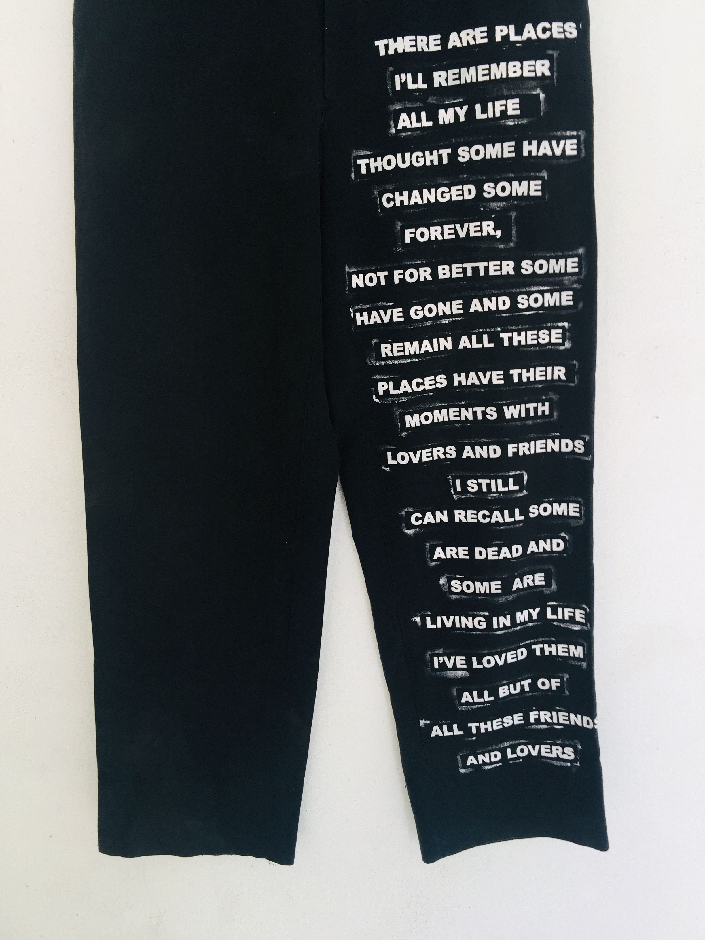 Issey Miyake × Japanese Brand Vintage Issey Miyake With In My Life - the beatles Lyric Size US 31 - 3 Thumbnail