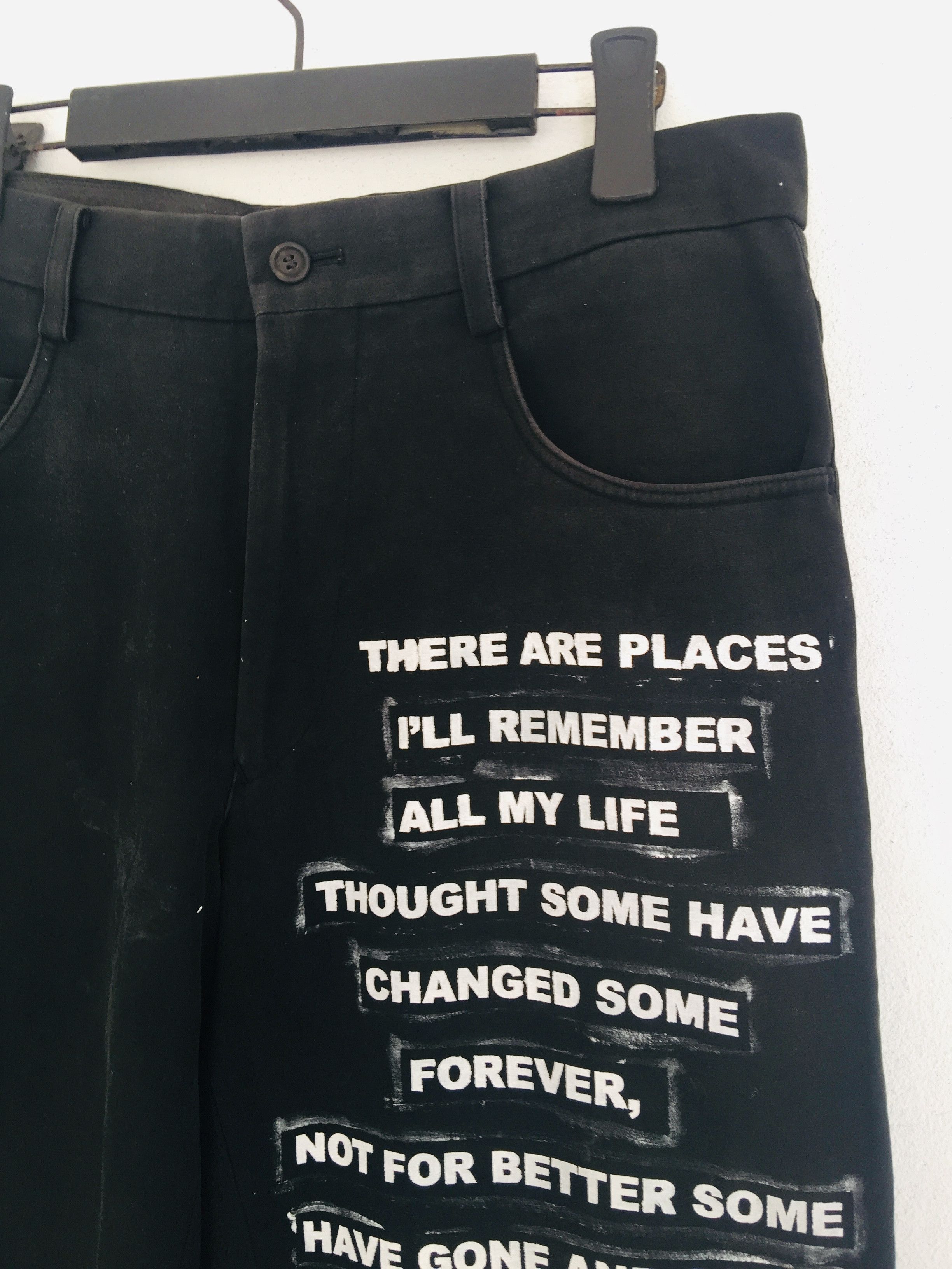 Issey Miyake × Japanese Brand Vintage Issey Miyake With In My Life - the beatles Lyric Size US 31 - 6 Thumbnail