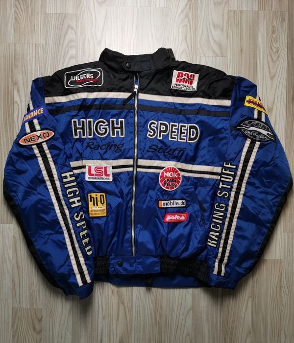 Japanese Brand Vintage High Speed Racing Team Moto Jacket protectors ...