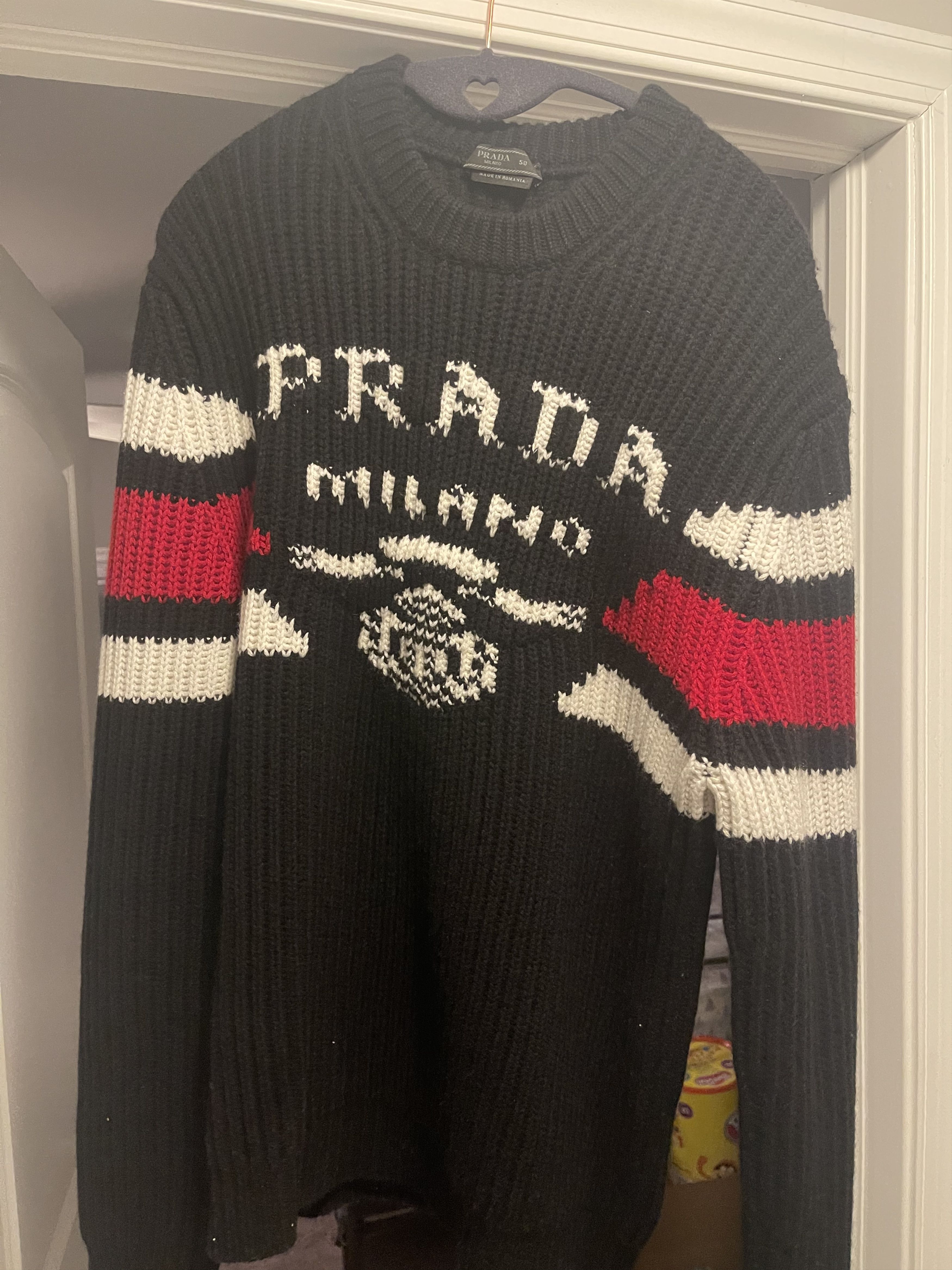 image of Prada Sweater in Black, Men's (Size Medium)