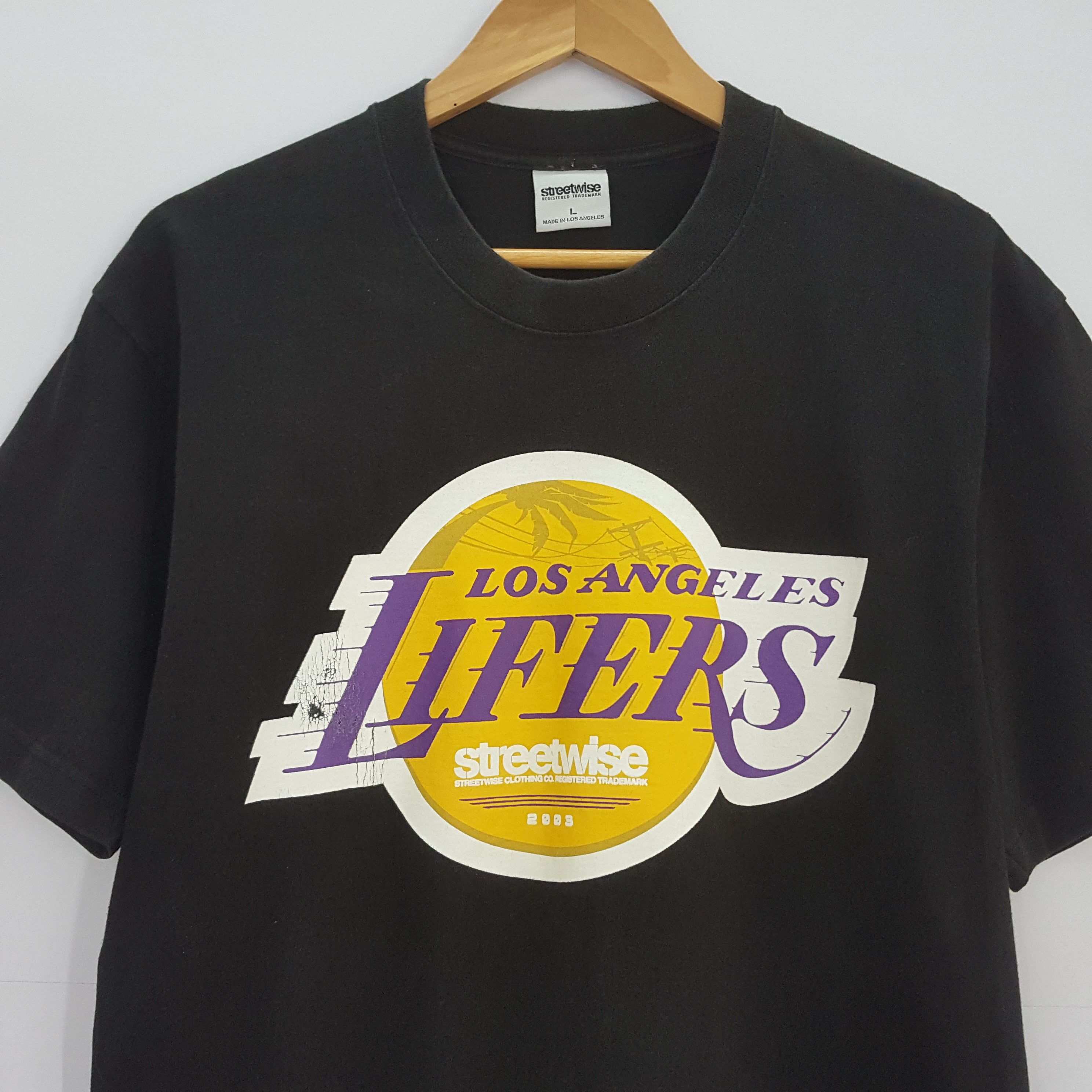 NBA × Vintage Vintage Streetwise X Lakers NBA t-shirt made in USA Size US L / EU 52-54 / 3 - 2 Thumbnail