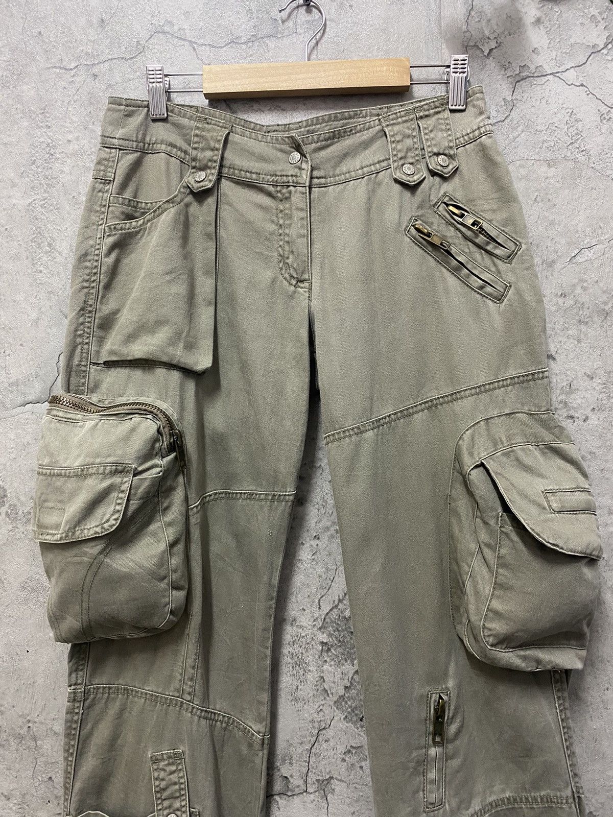 Designer × Japanese Brand Vanilla sky Japan Reconstructed Gas Mask Cargo Pants Vintage Size US 30 / EU 46 - 4 Thumbnail