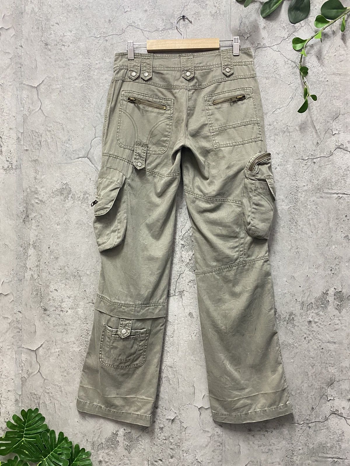 Designer × Japanese Brand Vanilla sky Japan Reconstructed Gas Mask Cargo Pants Vintage Size US 30 / EU 46 - 2 Thumbnail