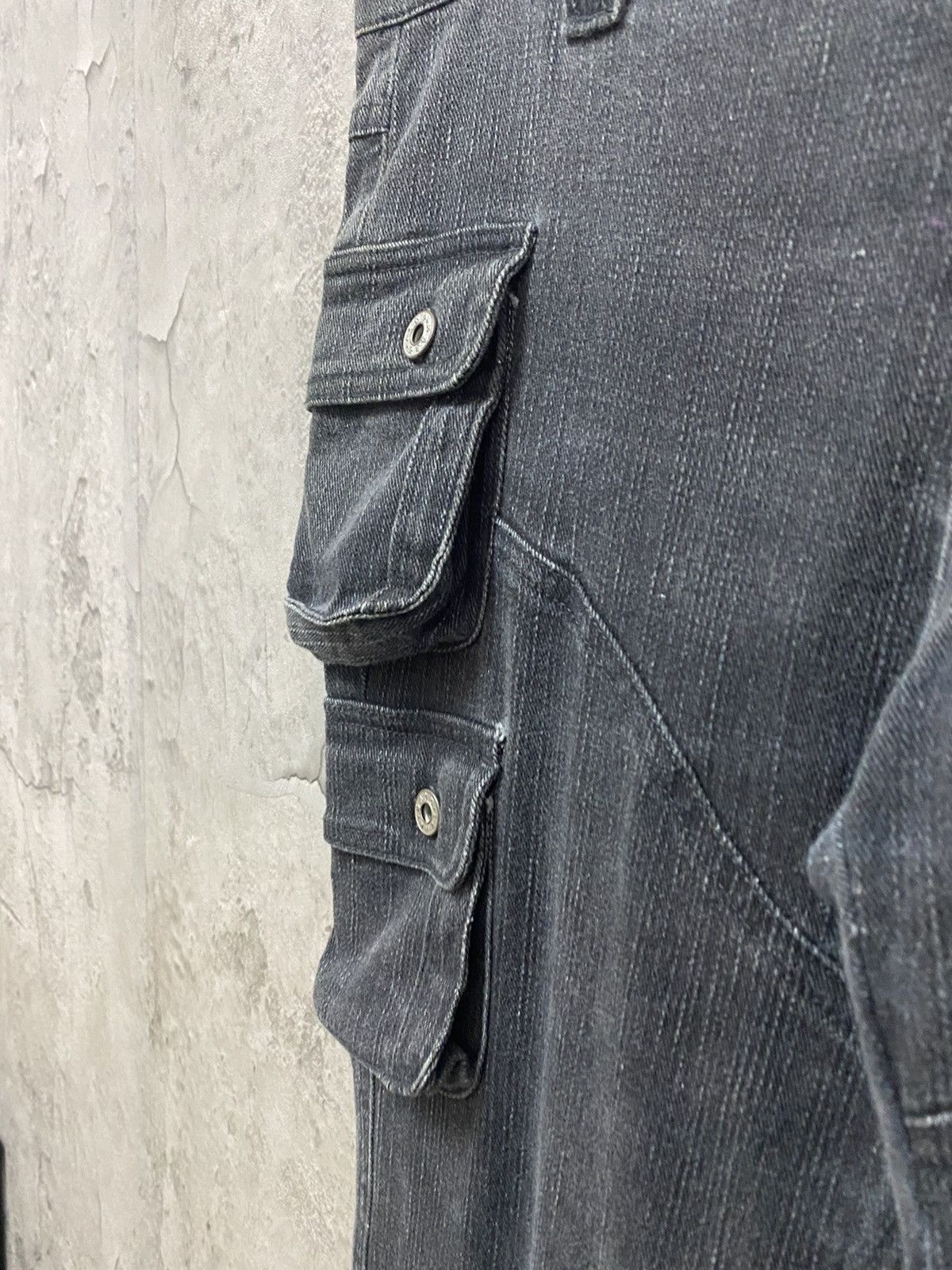 Designer × Japanese Brand × Vintage Lowbox Japan Multi Pocket Crazy Flared Cargo Pants Vintage Size US 31 - 12 Thumbnail