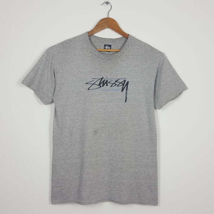 Vintage Vintage STUSSY big logo t-shirt made in USA | Grailed