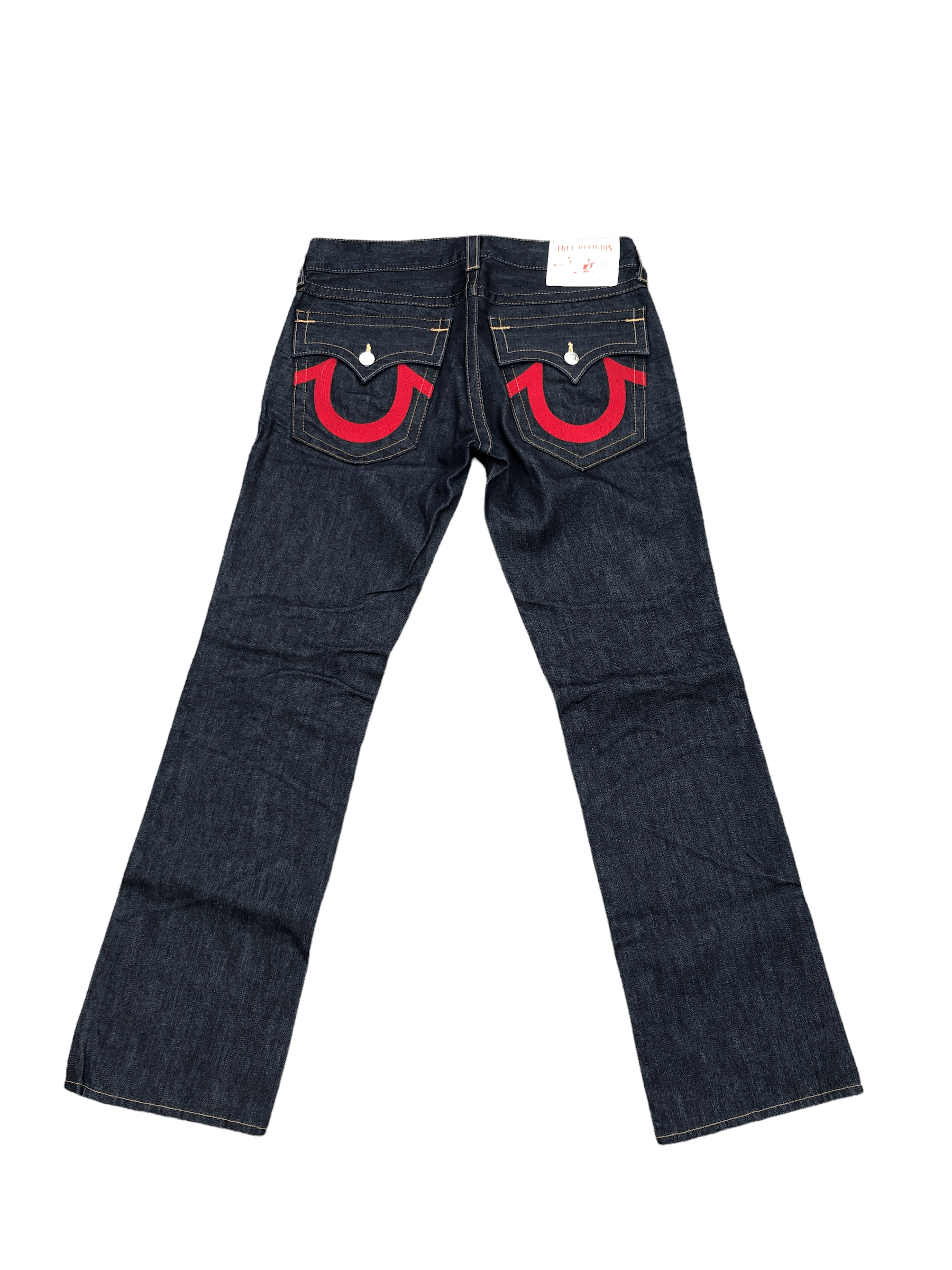 True Religion × Vintage Vintage True Religion Jeans Size 33 RICKY Red Horshoe Size US 33 - 3 Thumbnail