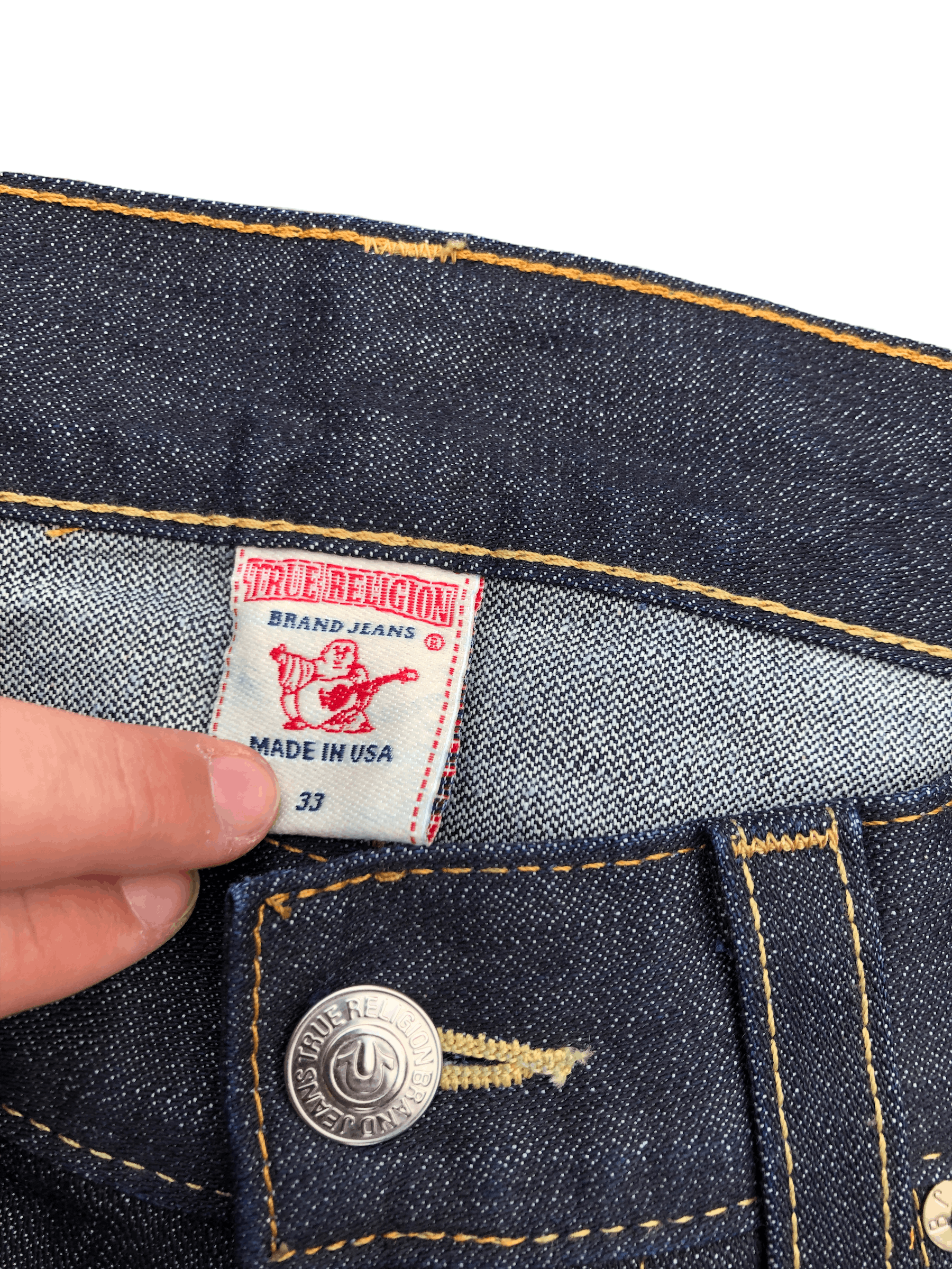 True Religion × Vintage Vintage True Religion Jeans Size 33 RICKY Red Horshoe Size US 33 - 7 Thumbnail