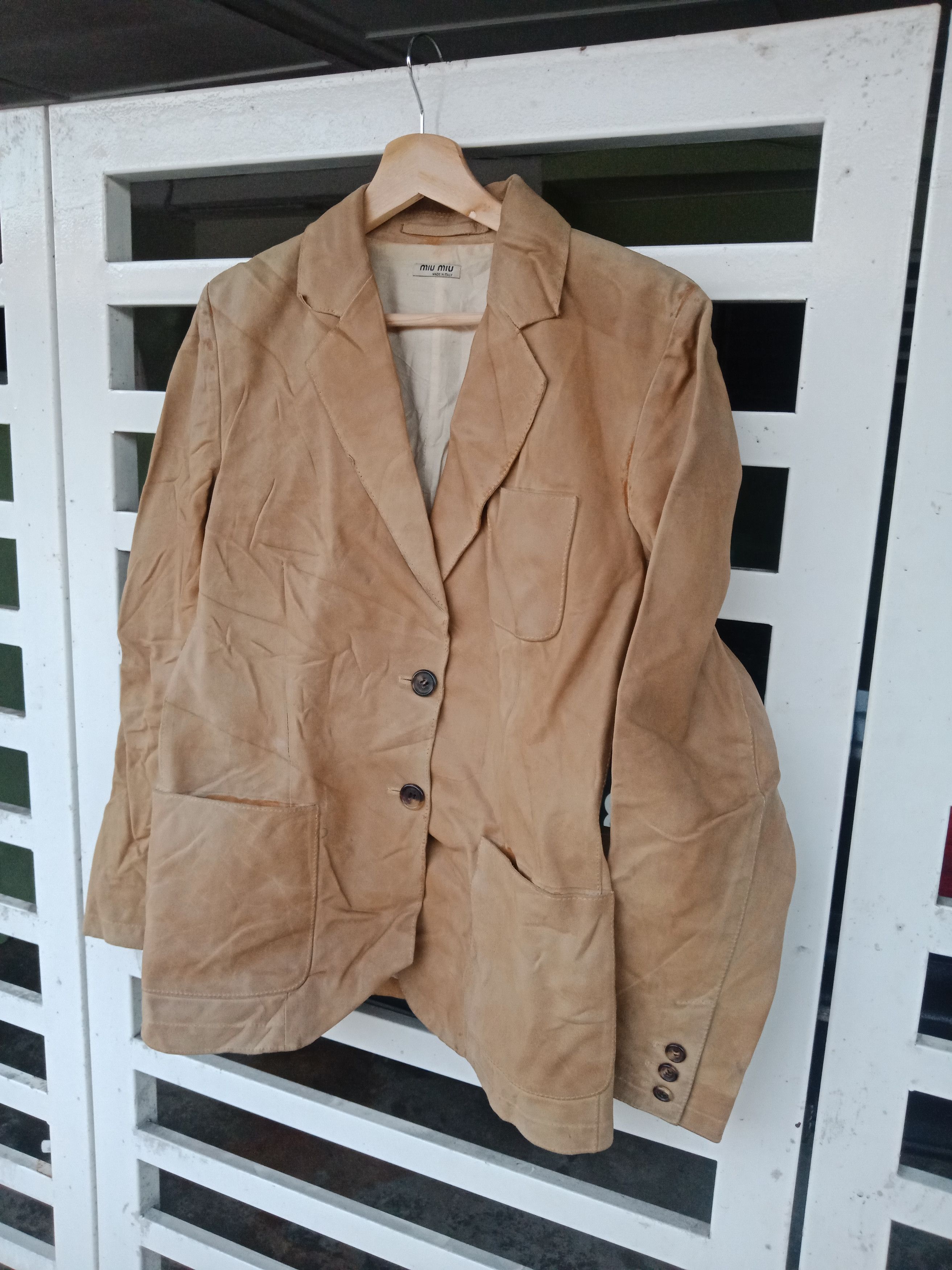 Miu Miu Miu Miu Runway Leather Jacket Size S / US 4 / IT 40 - 4 Thumbnail