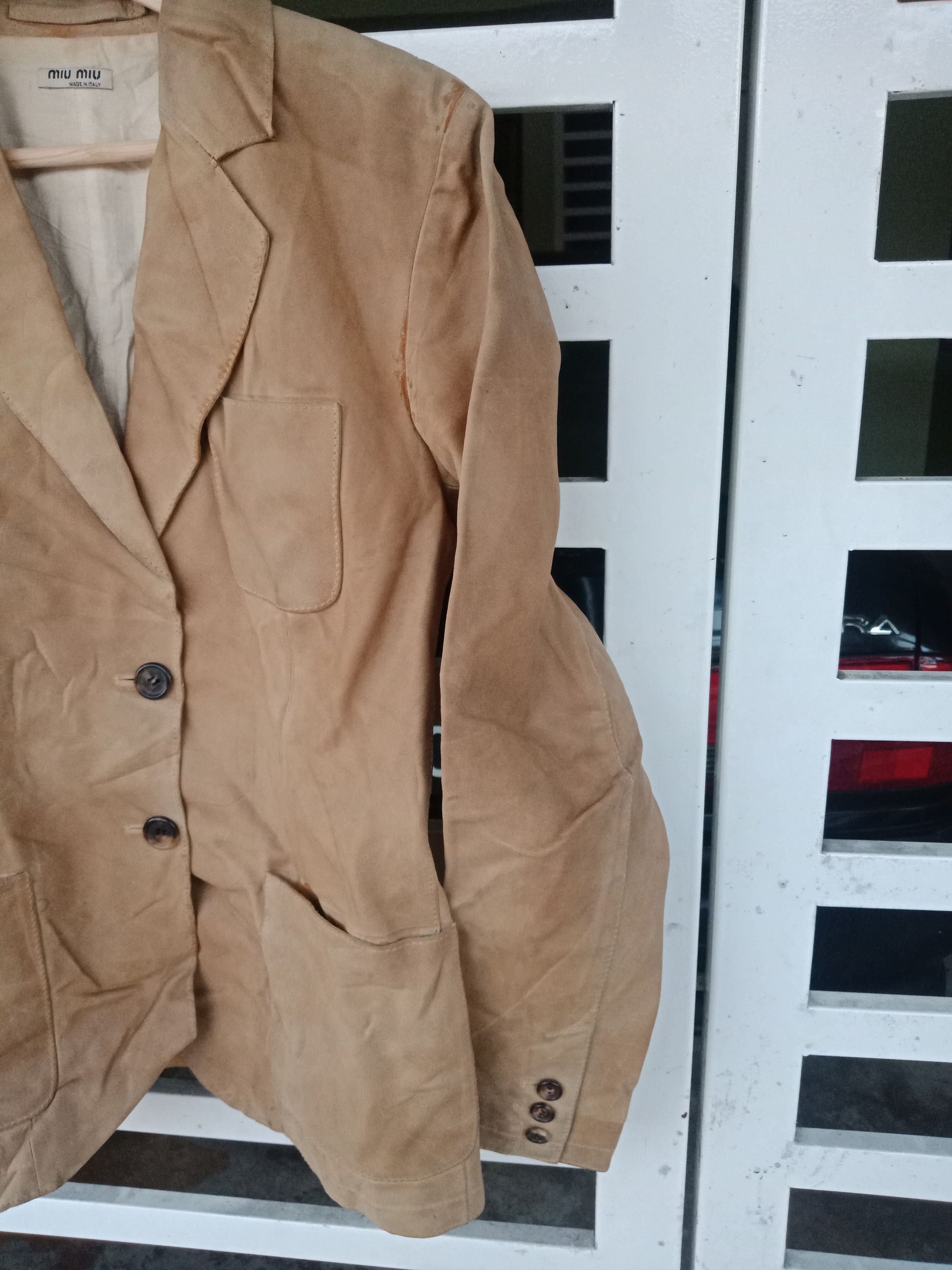 Miu Miu Miu Miu Runway Leather Jacket Size S / US 4 / IT 40 - 6 Thumbnail