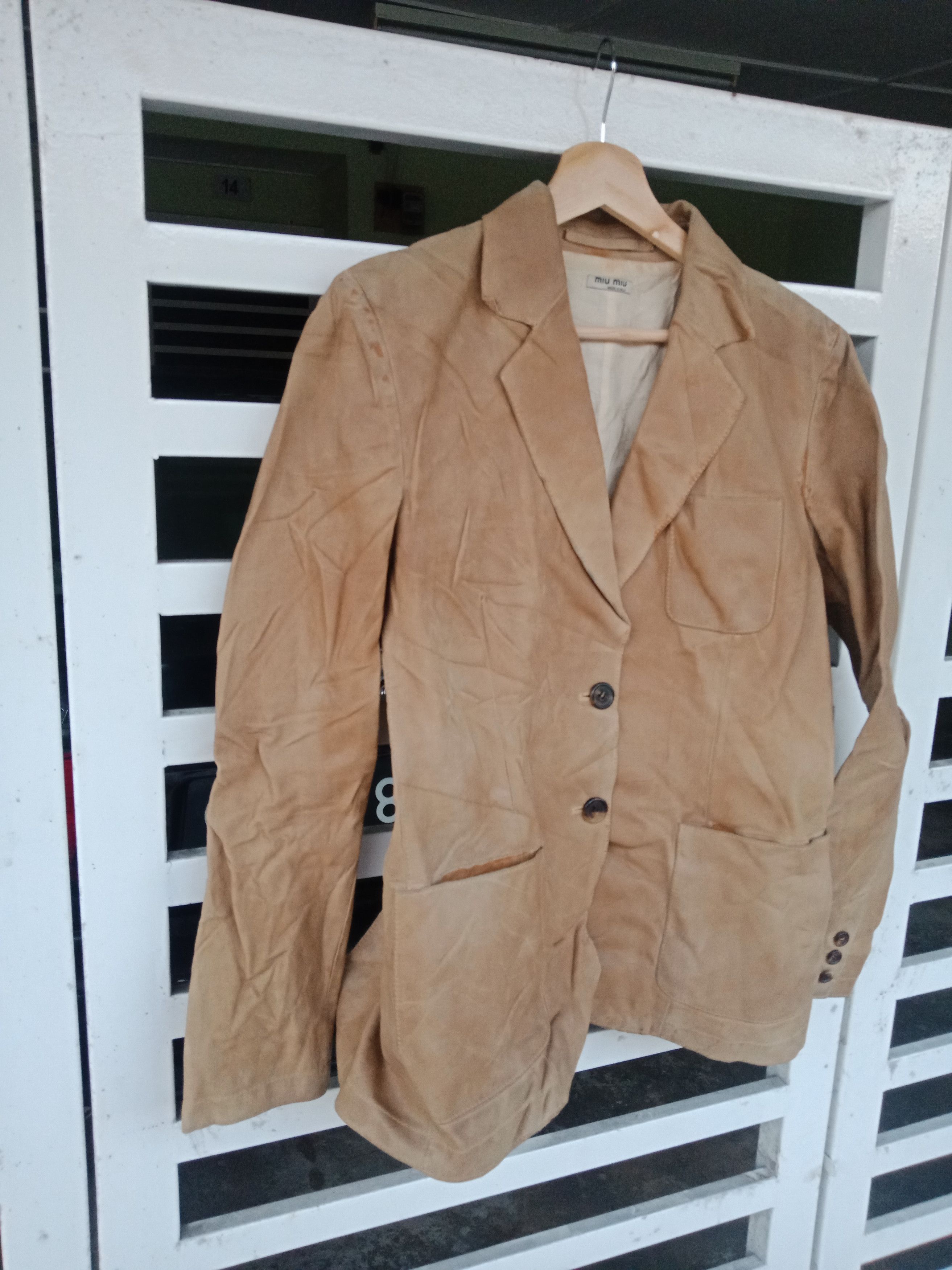 Miu Miu Miu Miu Runway Leather Jacket Size S / US 4 / IT 40 - 5 Thumbnail