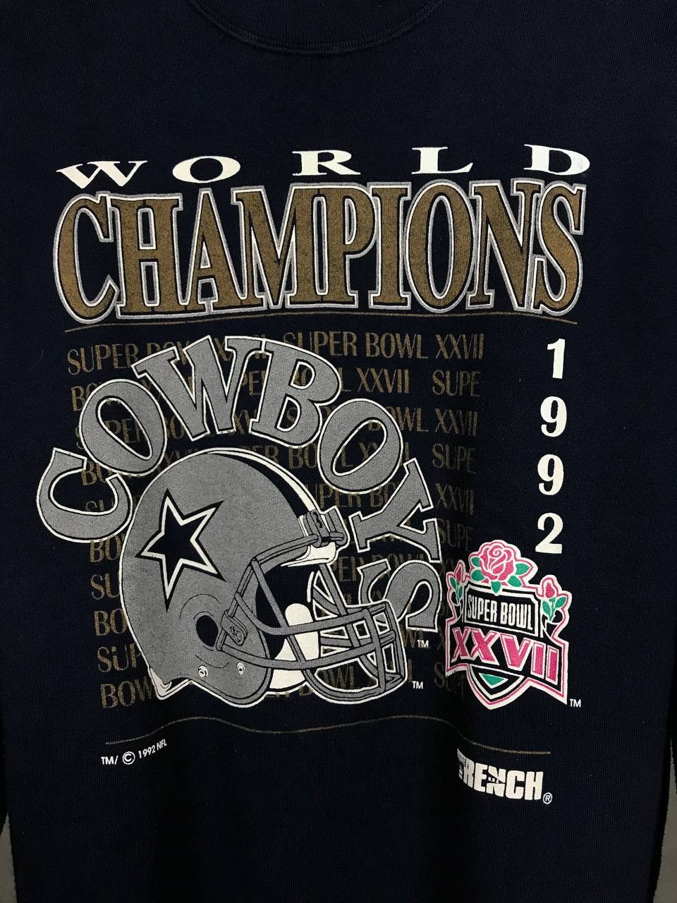 NFL × Vintage Cowboys 1992 world champion NFL American vintage sweatshirt Size US L / EU 52-54 / 3 - 3 Thumbnail