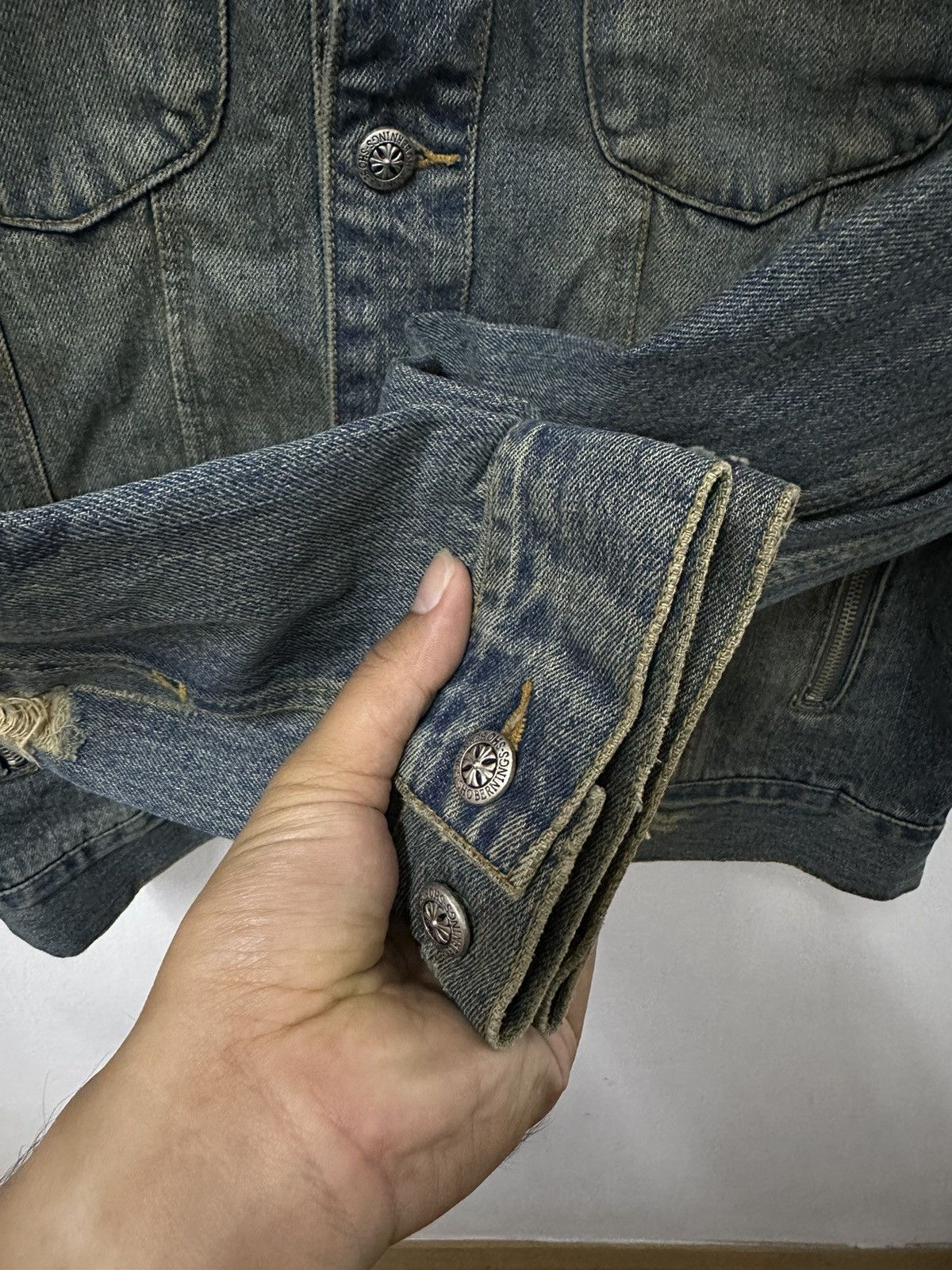 Vintage Japanese Bernings Rare Trucker Distressed Denim Jacket Size US M / EU 48-50 / 2 - 5 Thumbnail
