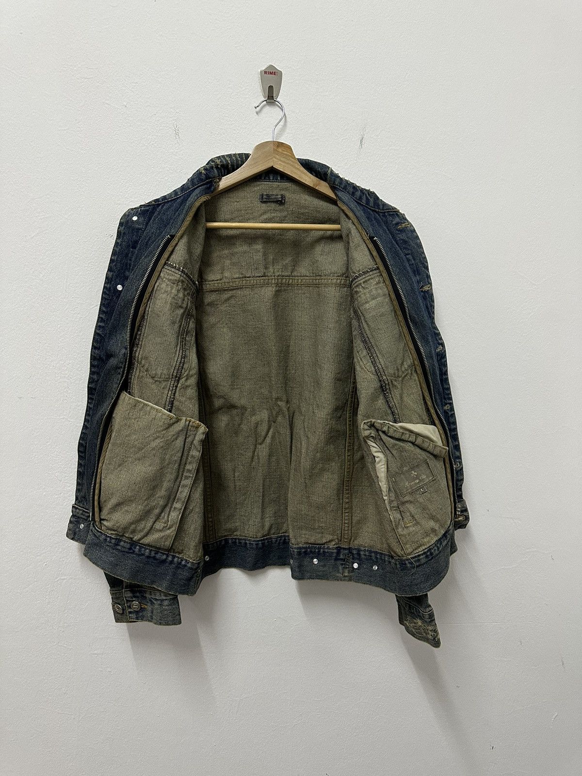 Vintage Japanese Bernings Rare Trucker Distressed Denim Jacket Size US M / EU 48-50 / 2 - 14 Thumbnail