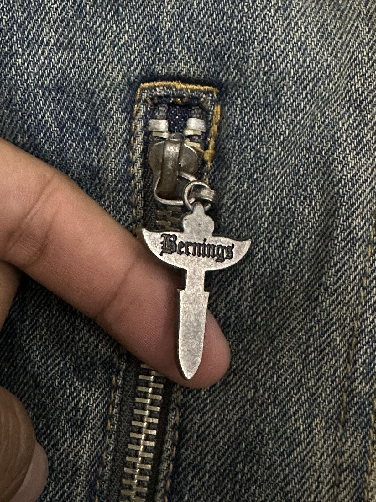 Vintage Japanese Bernings Rare Trucker Distressed Denim Jacket Size US M / EU 48-50 / 2 - 9 Thumbnail