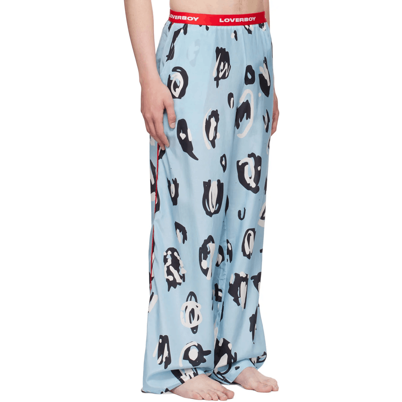 Charles Jeffrey LOVERBOY Loverboy Silk Graphic Pyjama Pants Size US 32 / EU 48 - 7 Thumbnail