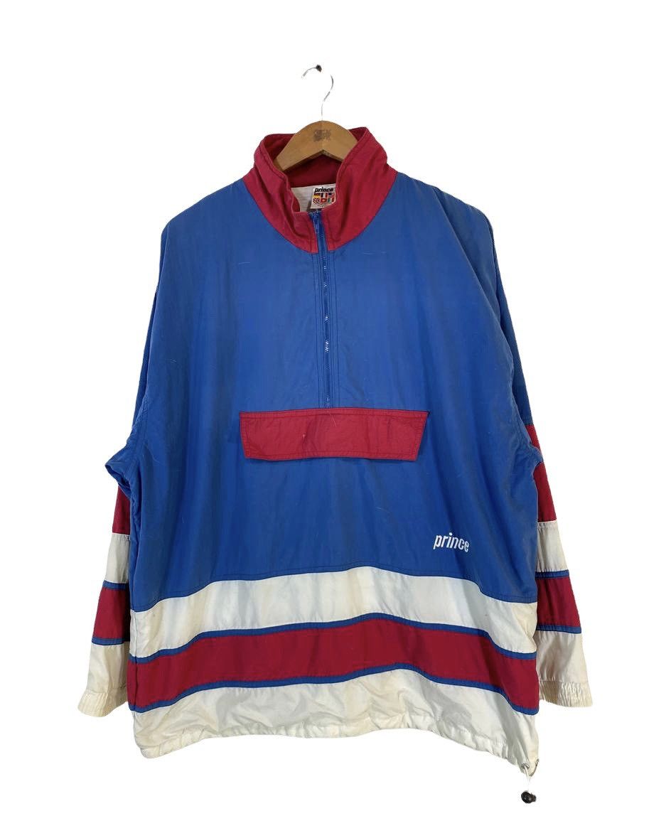 Vintage 90s Prince anorak Half Zipper Jackets Nice Colourway