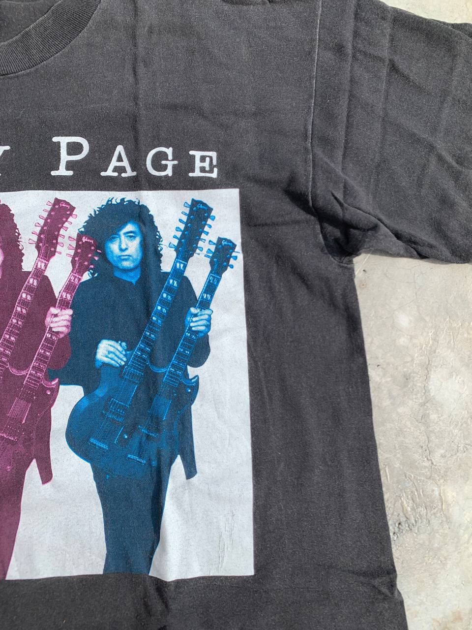 Vtg 1993 Jimmy Page Tour Tee Coverdale•Page Led Zeppelin