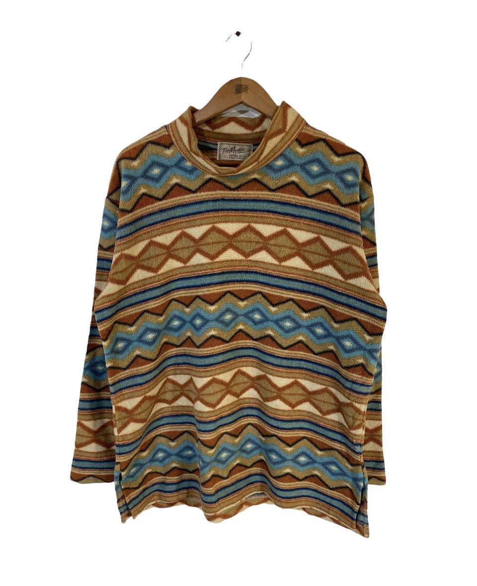 Japanese Brand Vintage Japanese Brand Fleece Sweater Nice Design Size US L / EU 52-54 / 3 - 1 Thumbnail