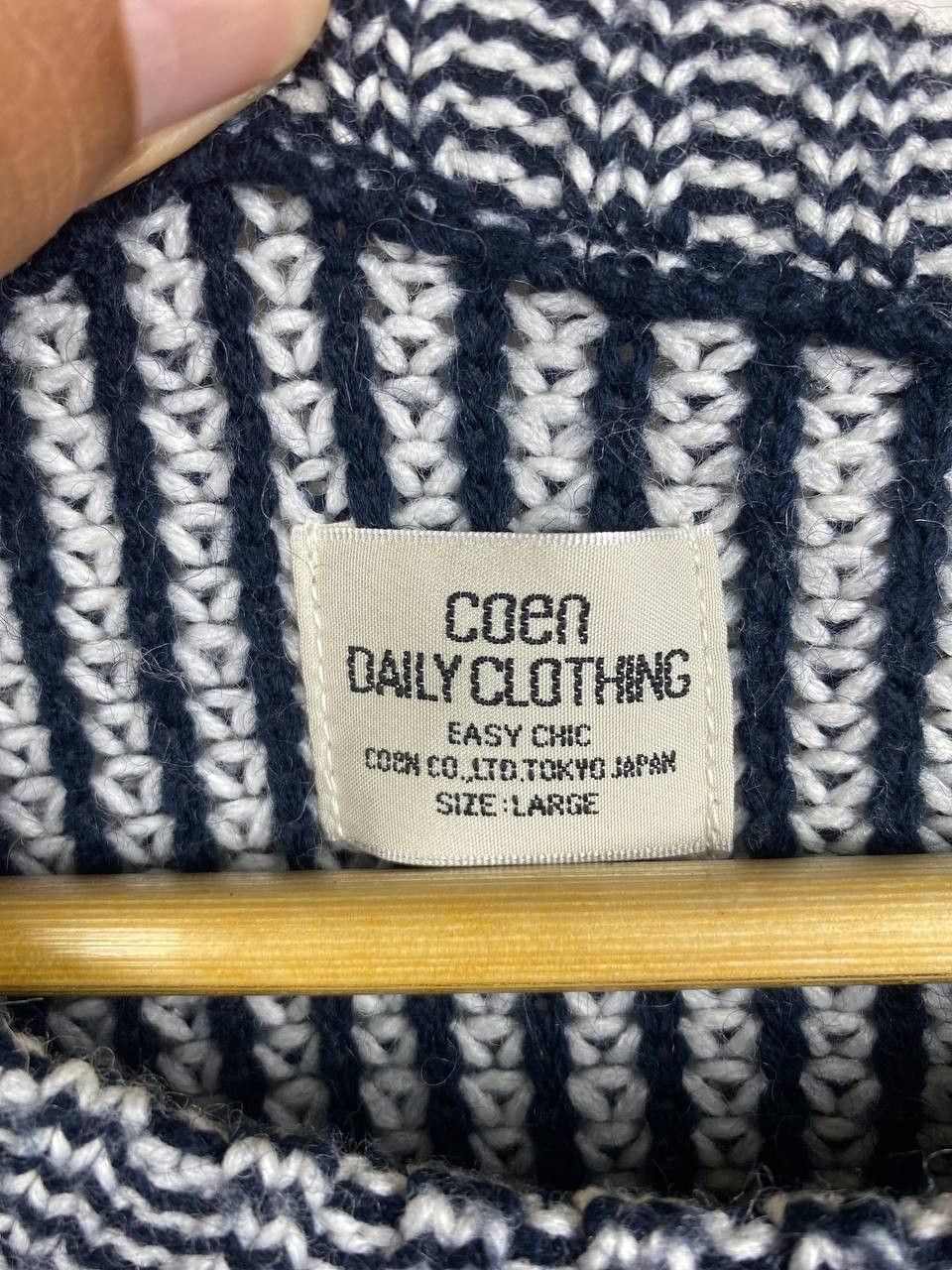 Aran Isles Knitwear japanese brands knitwear nice design by coen Size US L / EU 52-54 / 3 - 4 Thumbnail