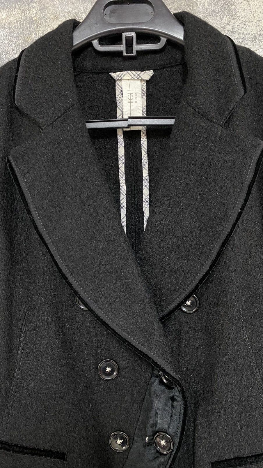 Japanese Brand H.I.G.H Use by Claire Campbell Avant Garde Black Coat Size S / US 4 / IT 40 - 3 Thumbnail