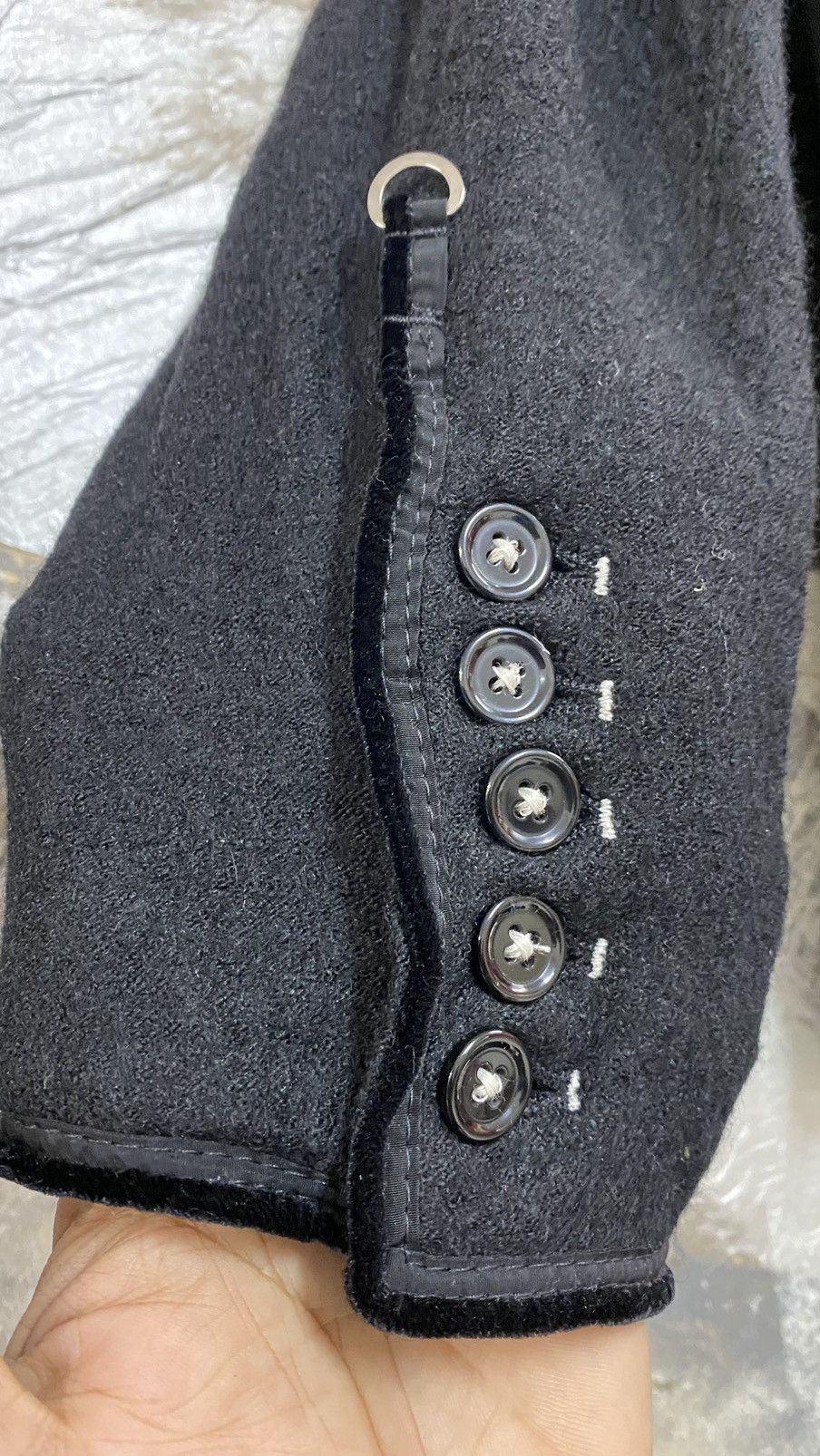 Japanese Brand H.I.G.H Use by Claire Campbell Avant Garde Black Coat Size S / US 4 / IT 40 - 6 Thumbnail