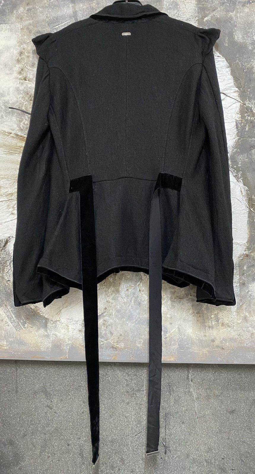 Japanese Brand H.I.G.H Use by Claire Campbell Avant Garde Black Coat Size S / US 4 / IT 40 - 13 Thumbnail