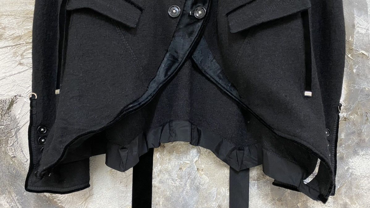 Japanese Brand H.I.G.H Use by Claire Campbell Avant Garde Black Coat Size S / US 4 / IT 40 - 5 Thumbnail