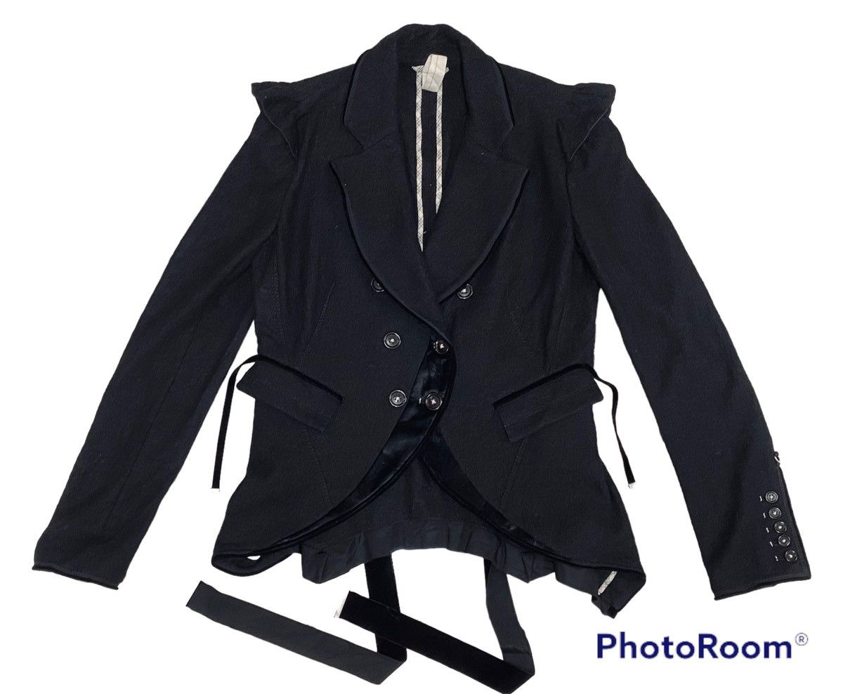 Japanese Brand H.I.G.H Use by Claire Campbell Avant Garde Black Coat Size S / US 4 / IT 40 - 1 Thumbnail