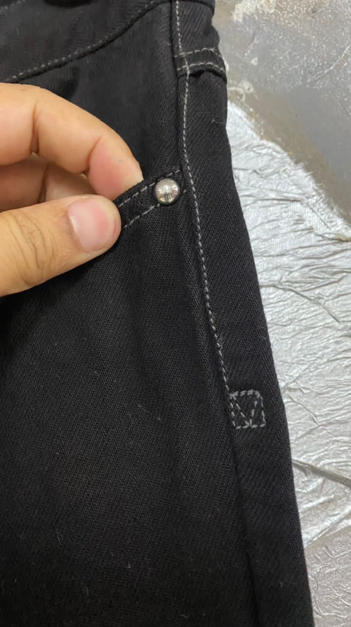 Louis Vuitton Louis Vuitton Black Denim Pants W32 Size US 32 / EU 48 - 4 Thumbnail