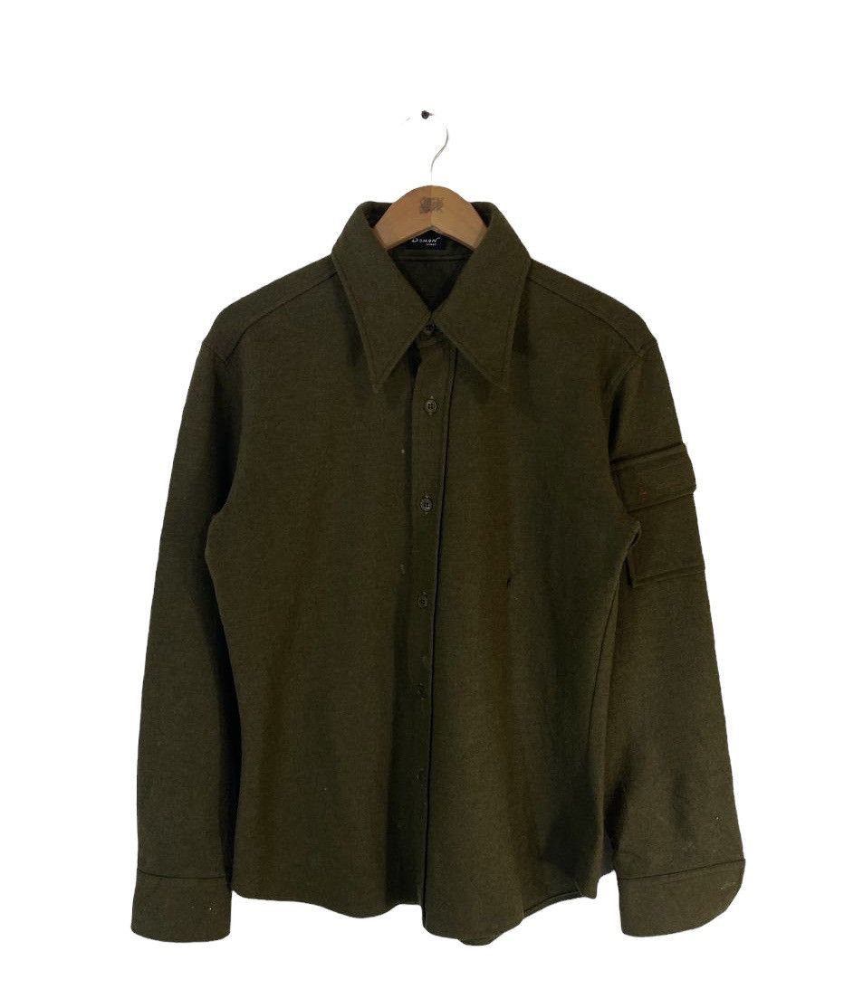 Japanese Brand Domon Homme Japanese Brands Wool shirt Nice Design Size US M / EU 48-50 / 2 - 1 Thumbnail